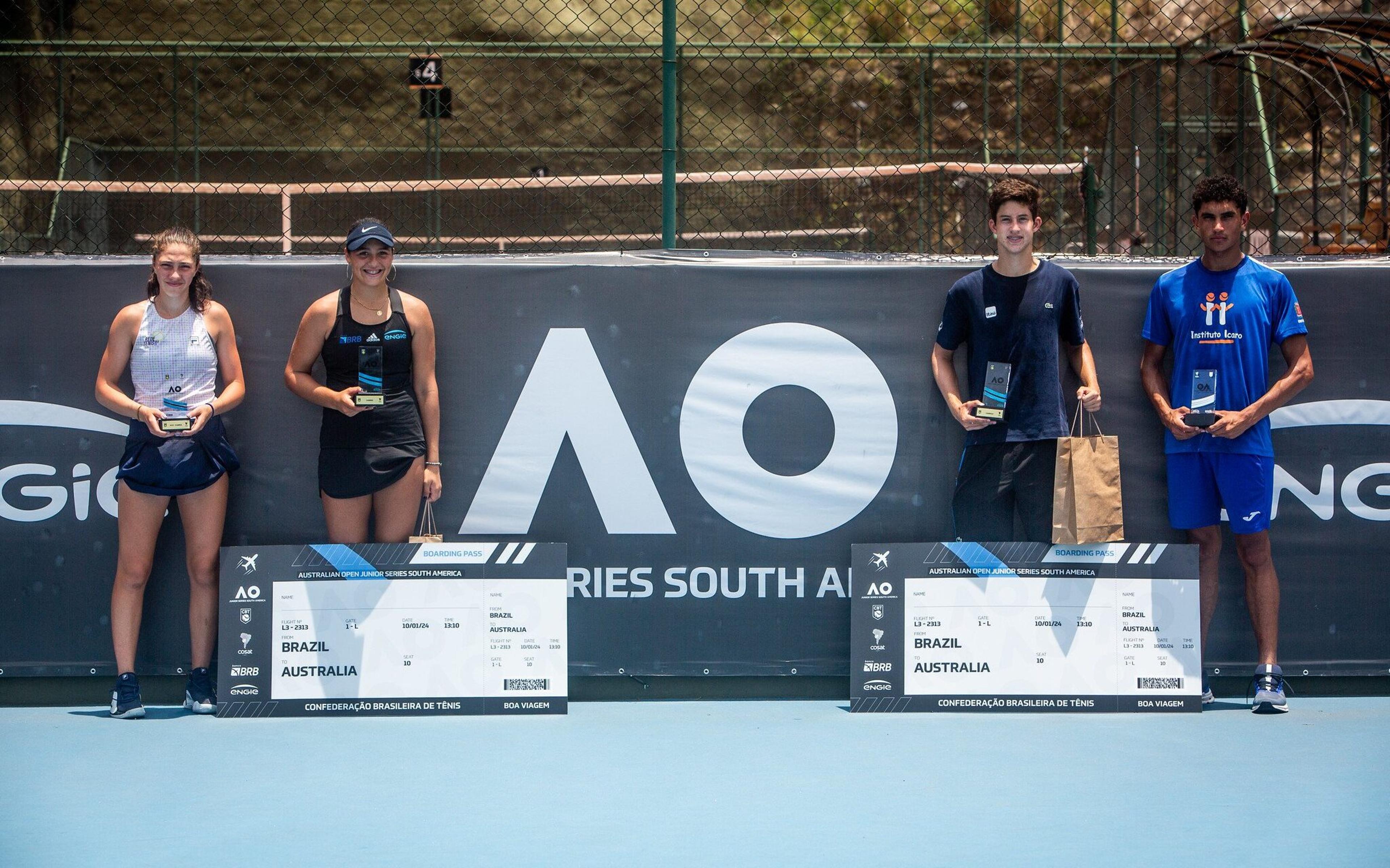 Carolina Bohrer e Nicolas Oliveira levam títulos no Rio de Janeiro e disputam o Australian Open juvenil