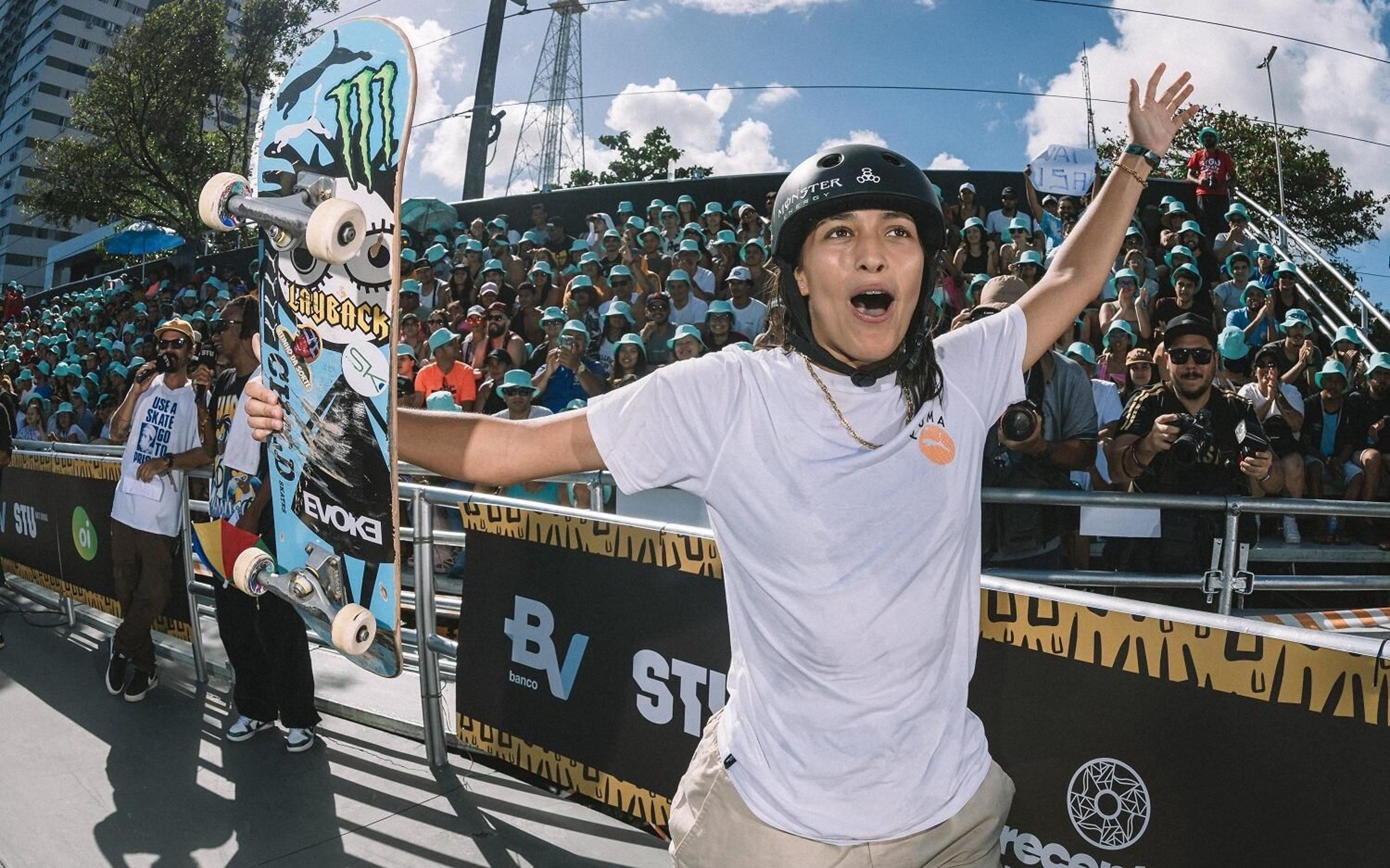 Isadora Pacheco vence etapa Recife do STU e conquista brasileiro de skate park