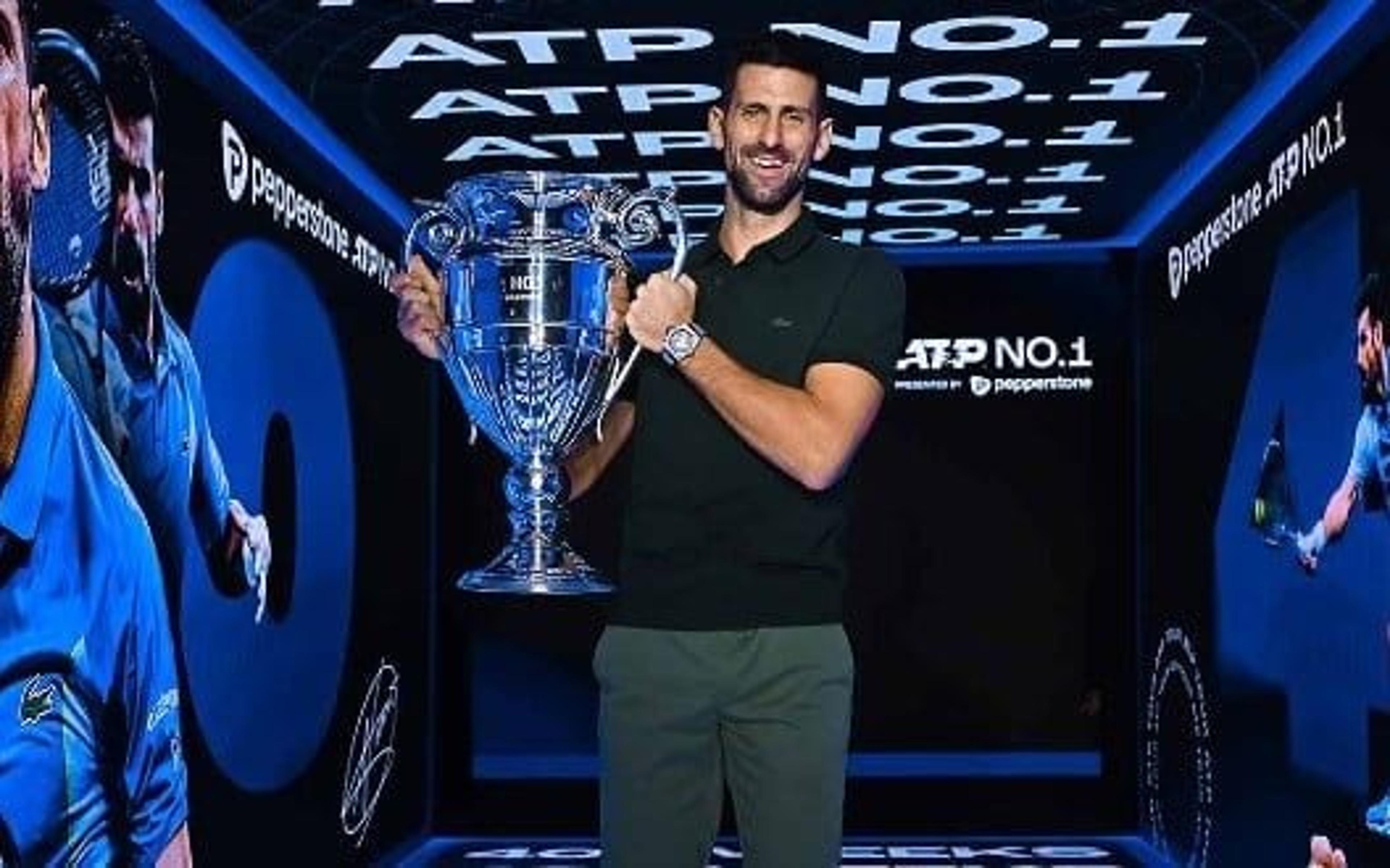 Djokovic alcança as 400 semanas como Nº 1 e celebra