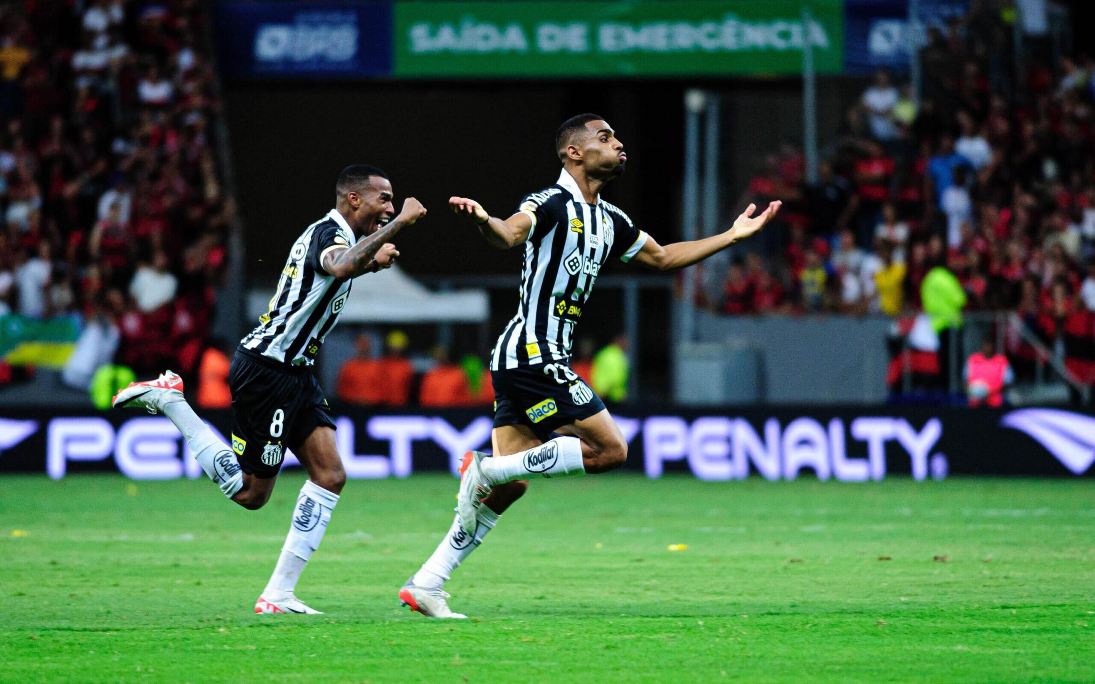 Santos vence o Flamengo, de virada, e se afasta da zona de rebaixamento