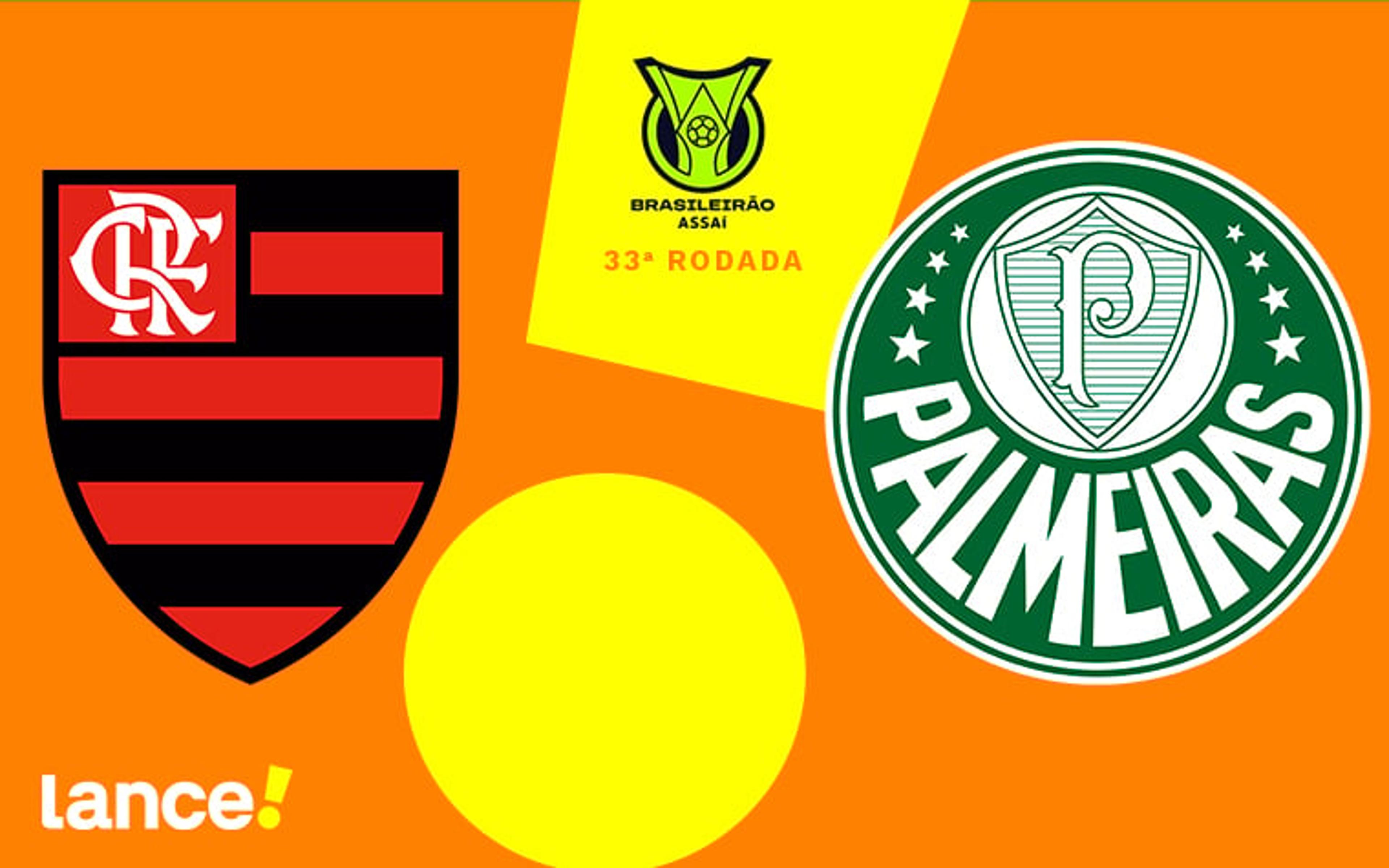 Flamengo x Palmeiras: onde assistir, horário e prováveis escalações do jogo pelo Brasileirão