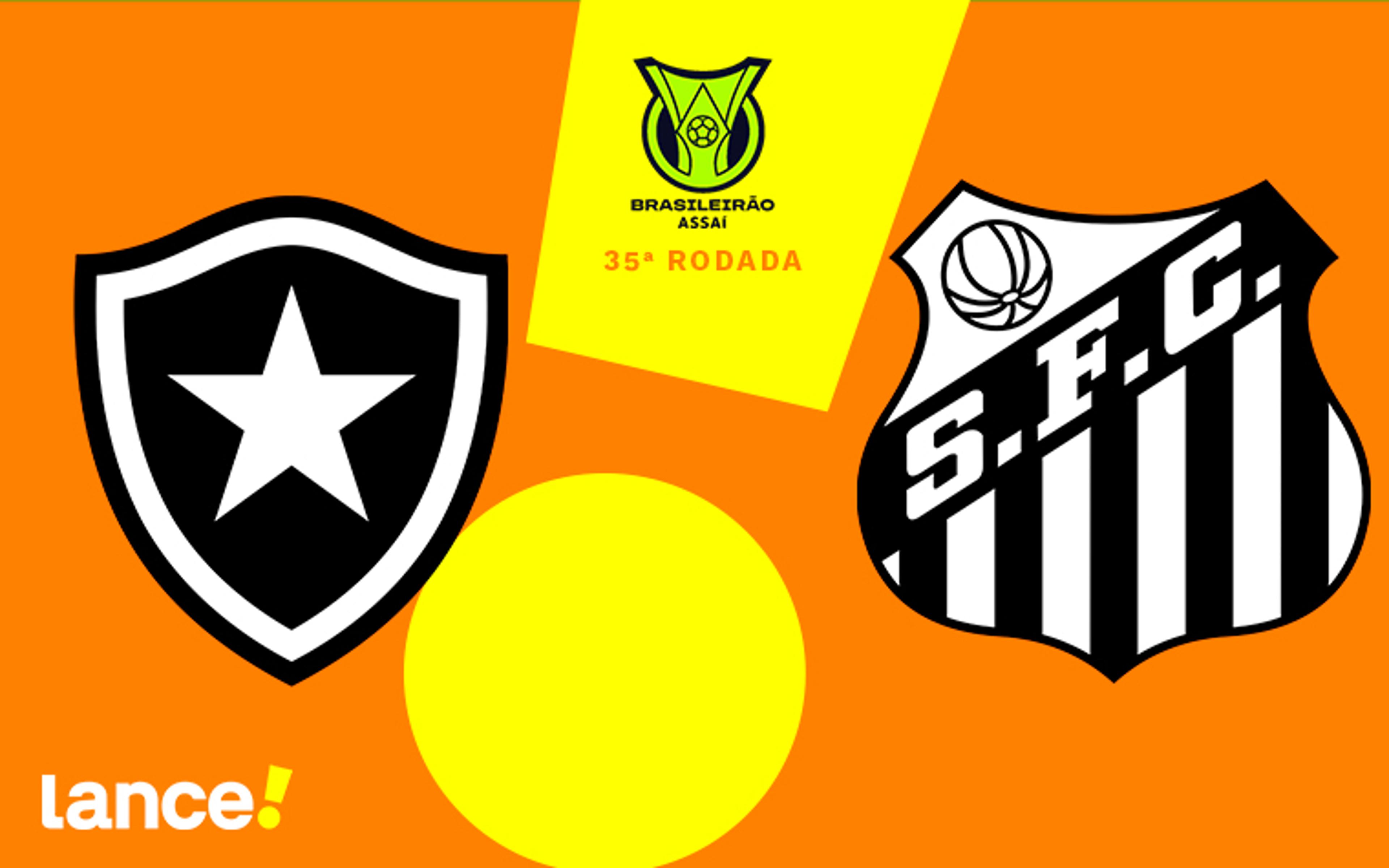 Botafogo x Santos: onde assistir ao vivo, horário e prováveis escalações do jogo pelo Brasileirão