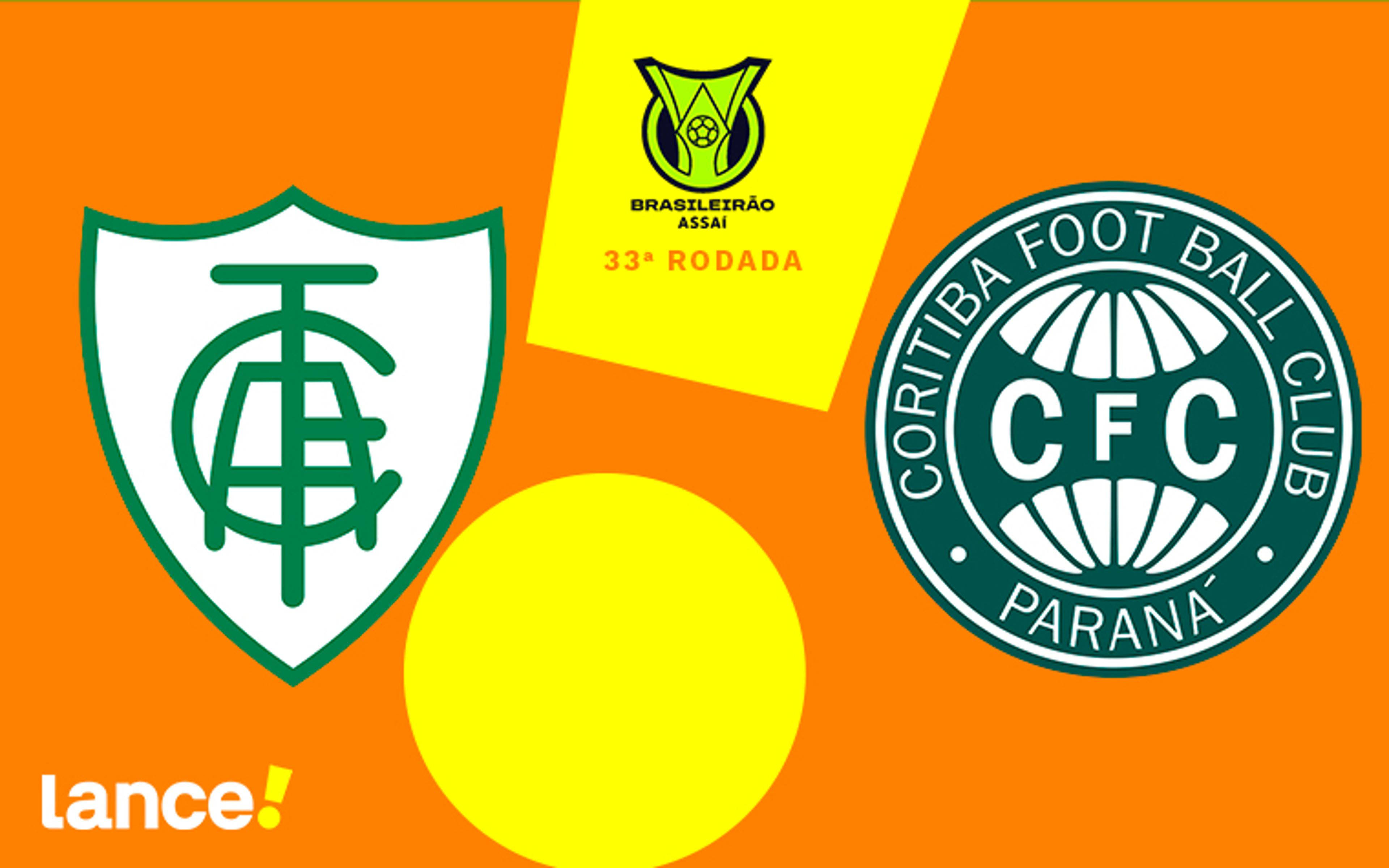 América-MG x Coritiba: onde assistir, horário e prováveis escalações do jogo pelo Brasileirão