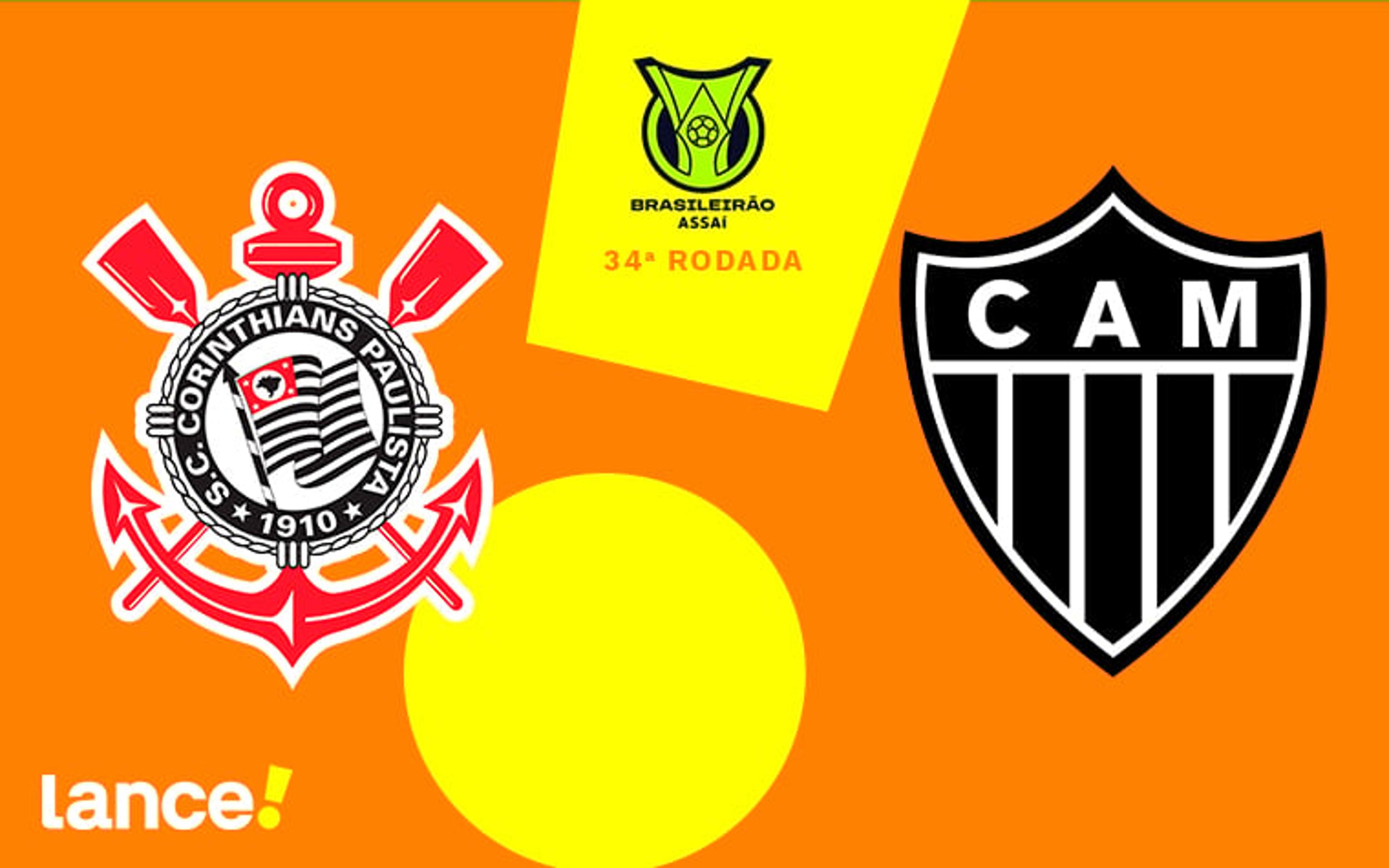 Corinthians x Atlético-MG: onde assistir, horário e prováveis escalações do jogo pelo Brasileirão