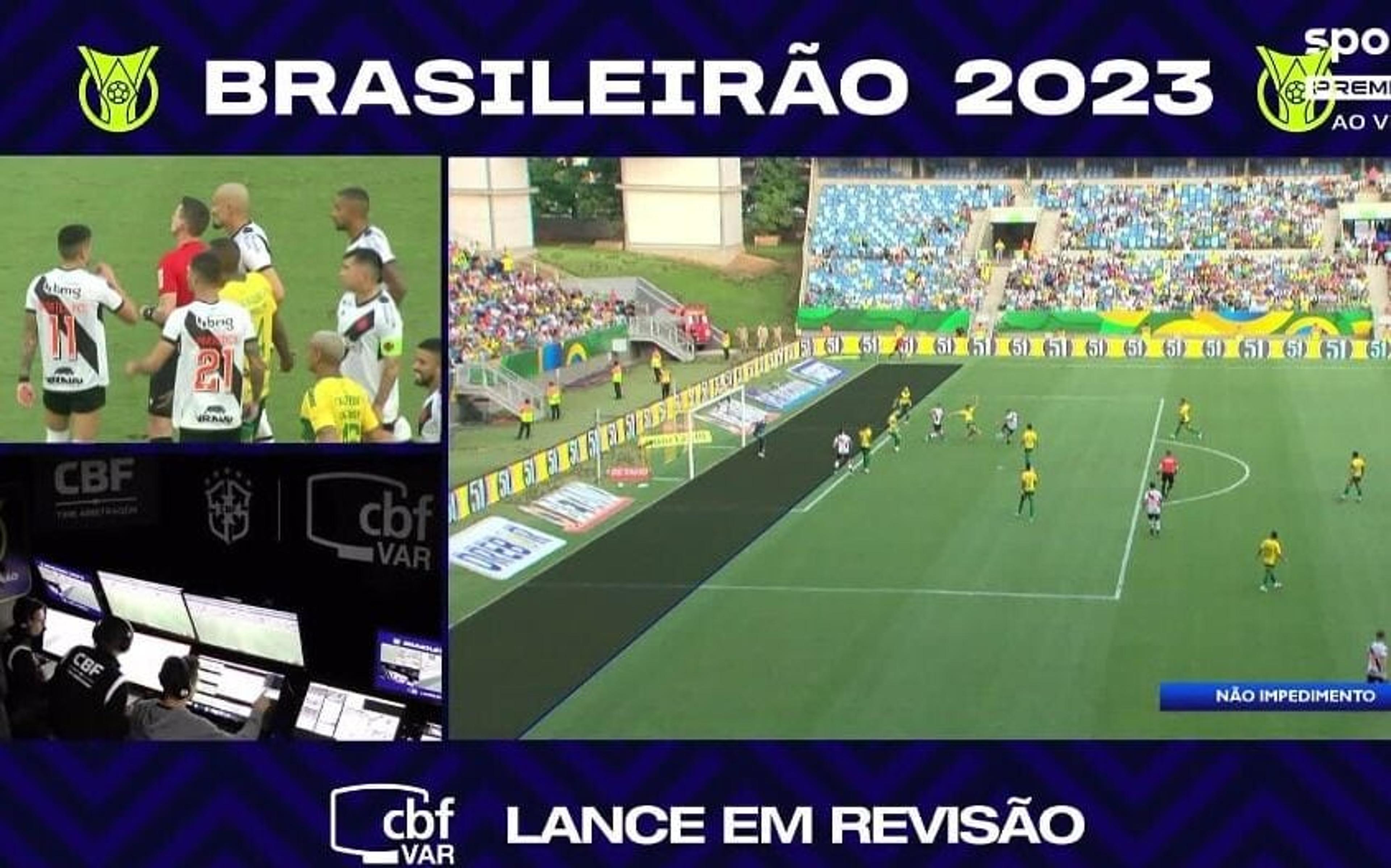 Web questiona VAR em gol do Vasco contra o Cuiabá: ‘Credibilidade zero’