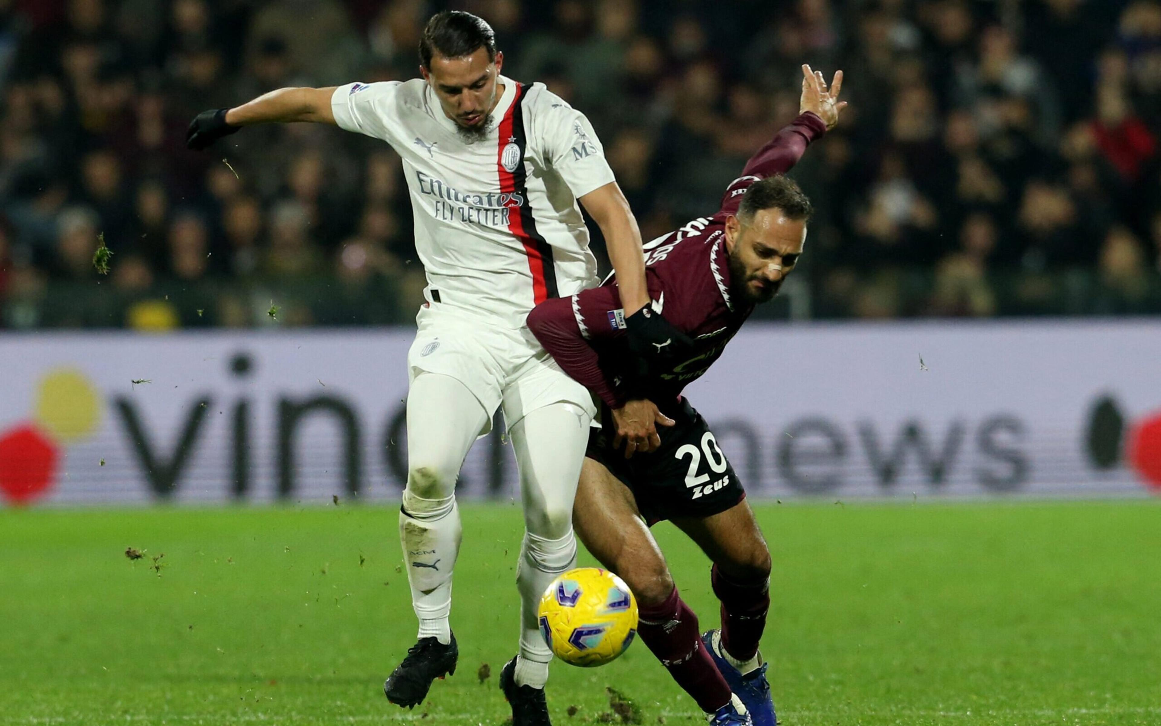 Milan arranca empate no fim diante da Salernitana pelo Campeonato Italiano