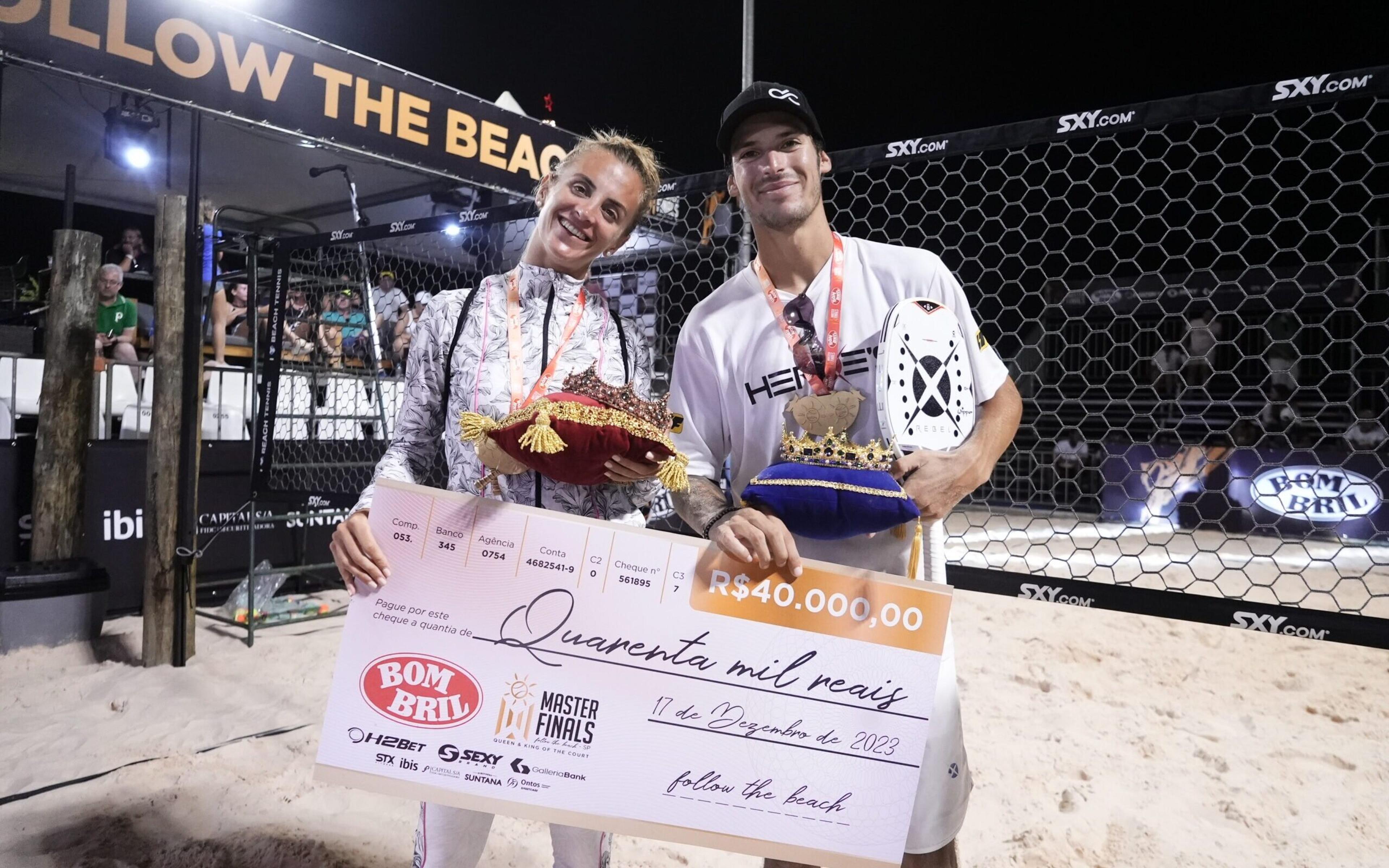 Nobile e Spotto ganham títulos de Rei e Rainha no Masters Finals Follow the Beach em Itu (SP)