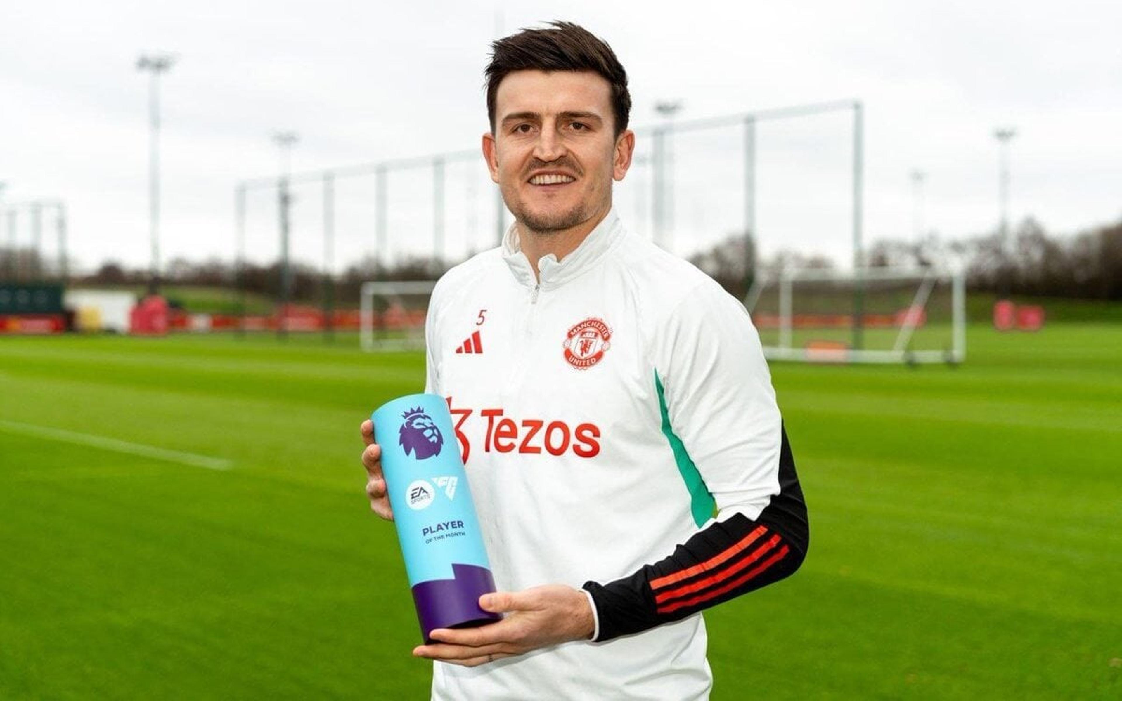 Volta por cima! Maguire é eleito melhor jogador do mês na Premier League