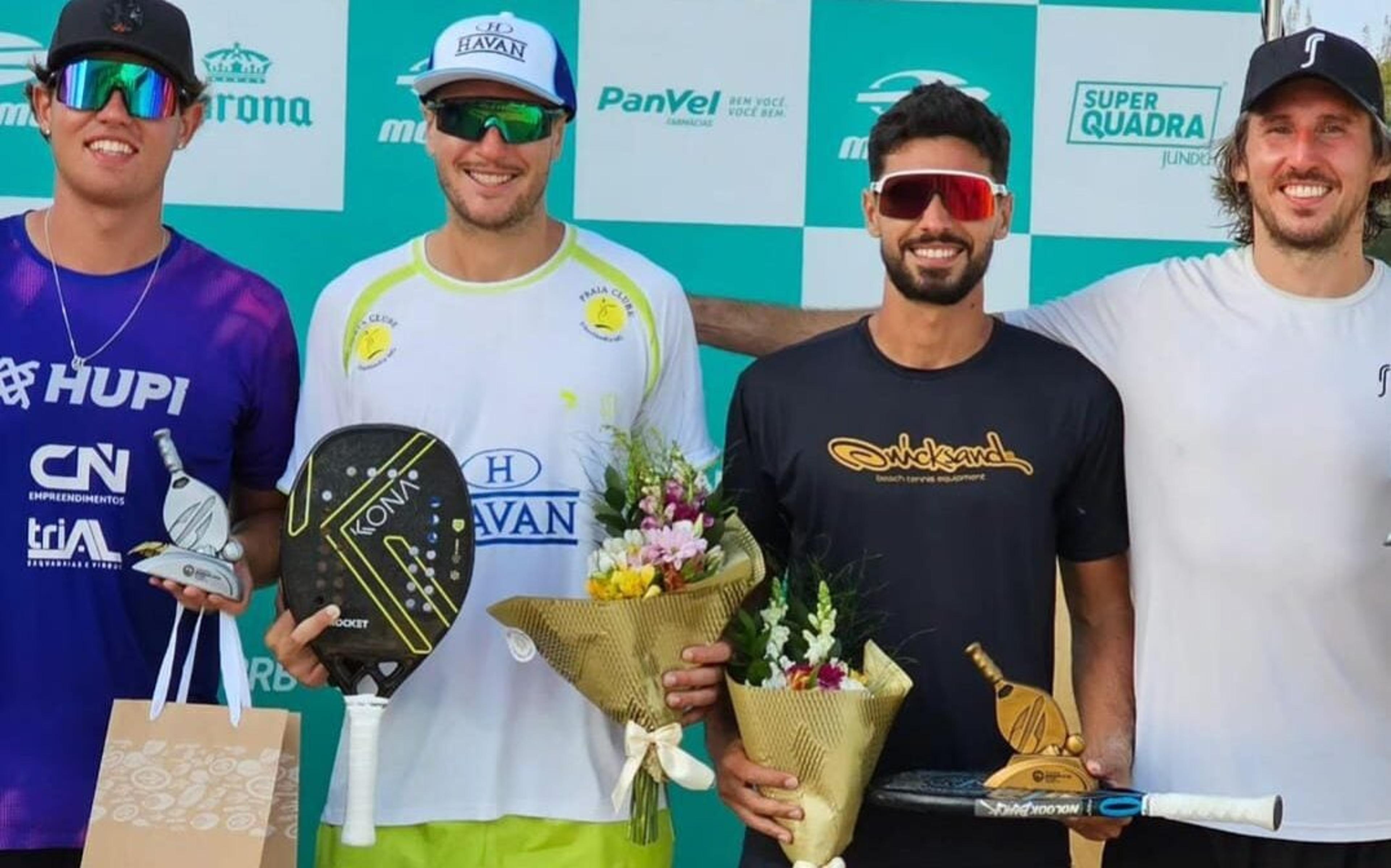 Hugo Russo conquista o título do ITF BT 200 de Garopaba (SC) ao lado de André Baran