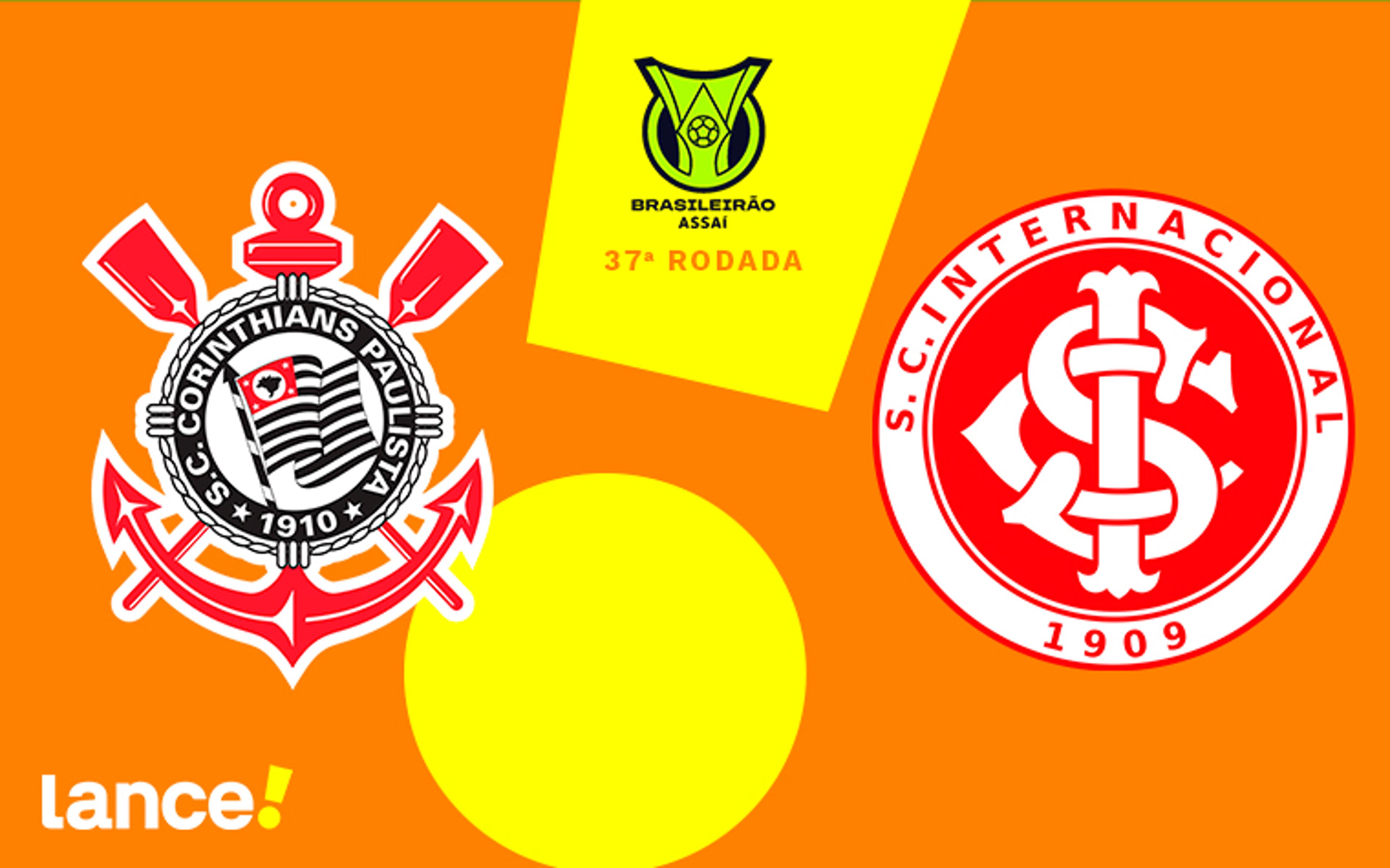 Corinthians x Internacional: onde assistir ao vivo, horário e prováveis escalações do jogo pelo Brasileirão