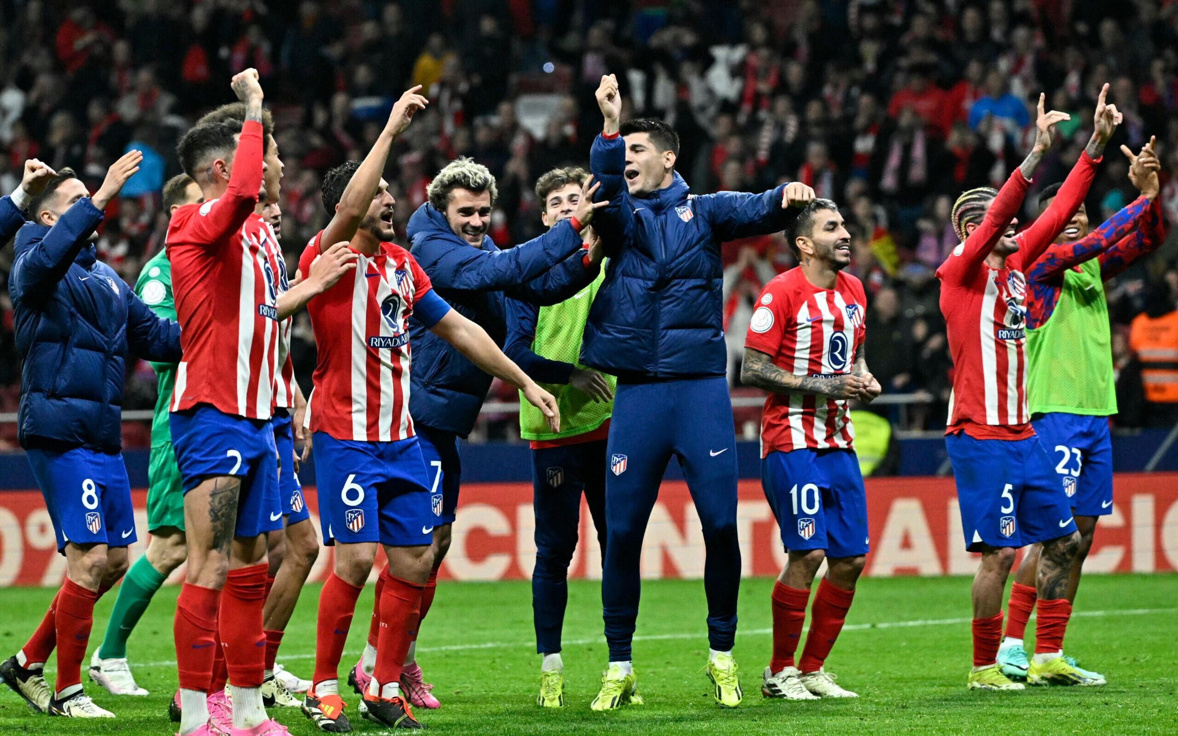 Com ‘dedo de Simeone’, Atlético de Madrid vence Sevilla e se classifica na Copa do Rei