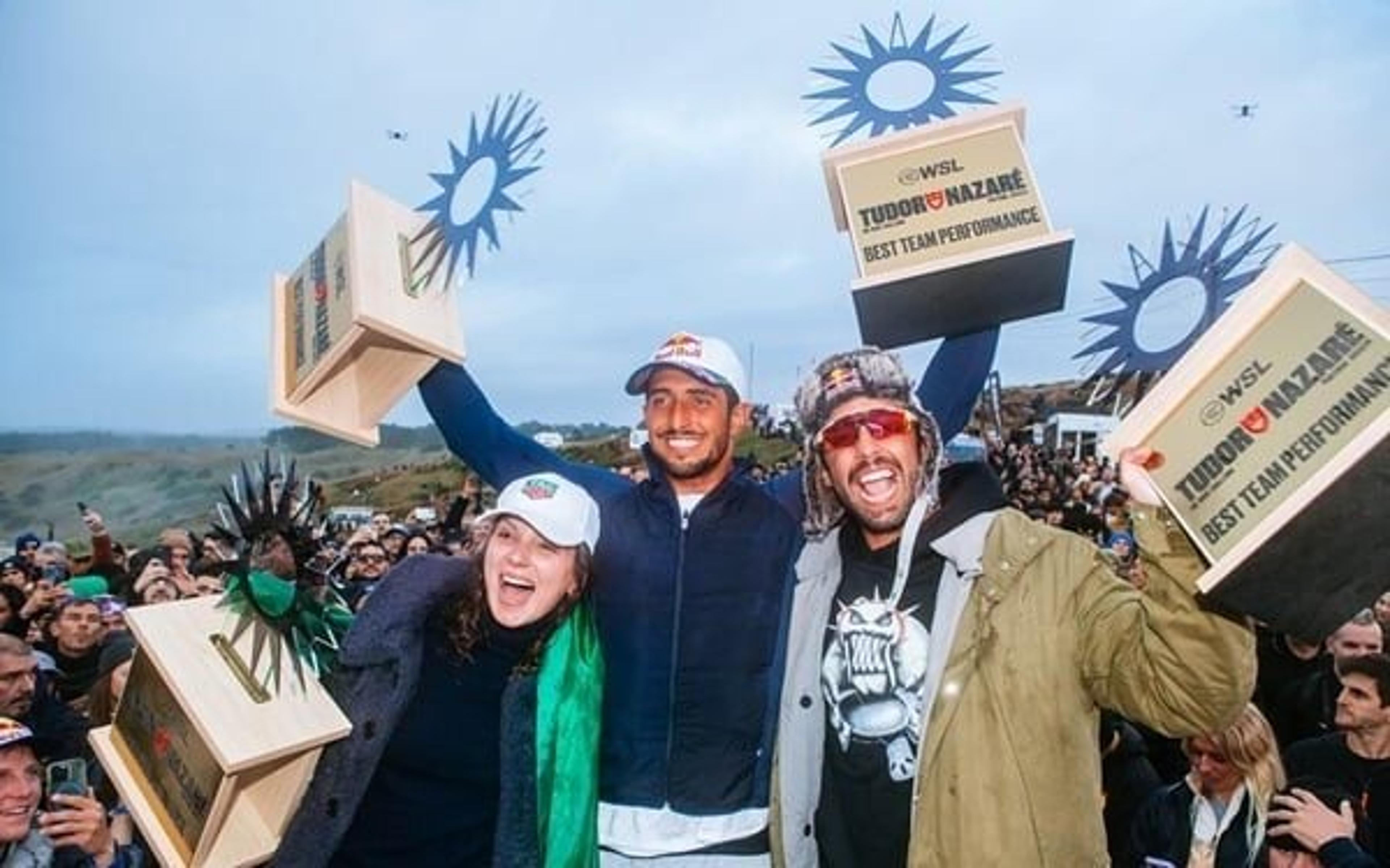 Brazilian Storm domina em Nazaré e conquista três títulos nas ondas portuguesas