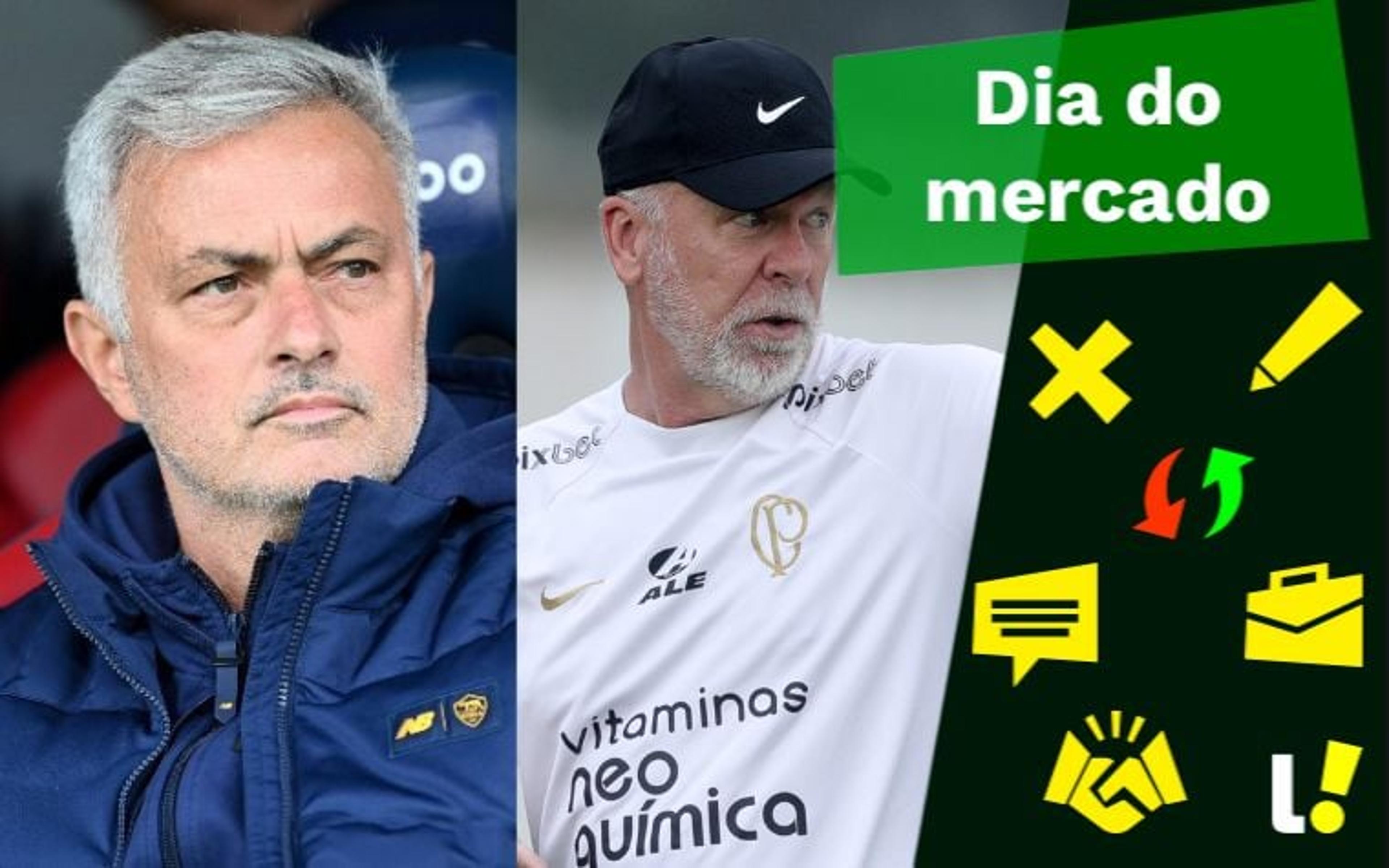 Roma anuncia demissão de Mourinho, Corinthians próximo de contratar lateral-direito… O Dia do Mercado!