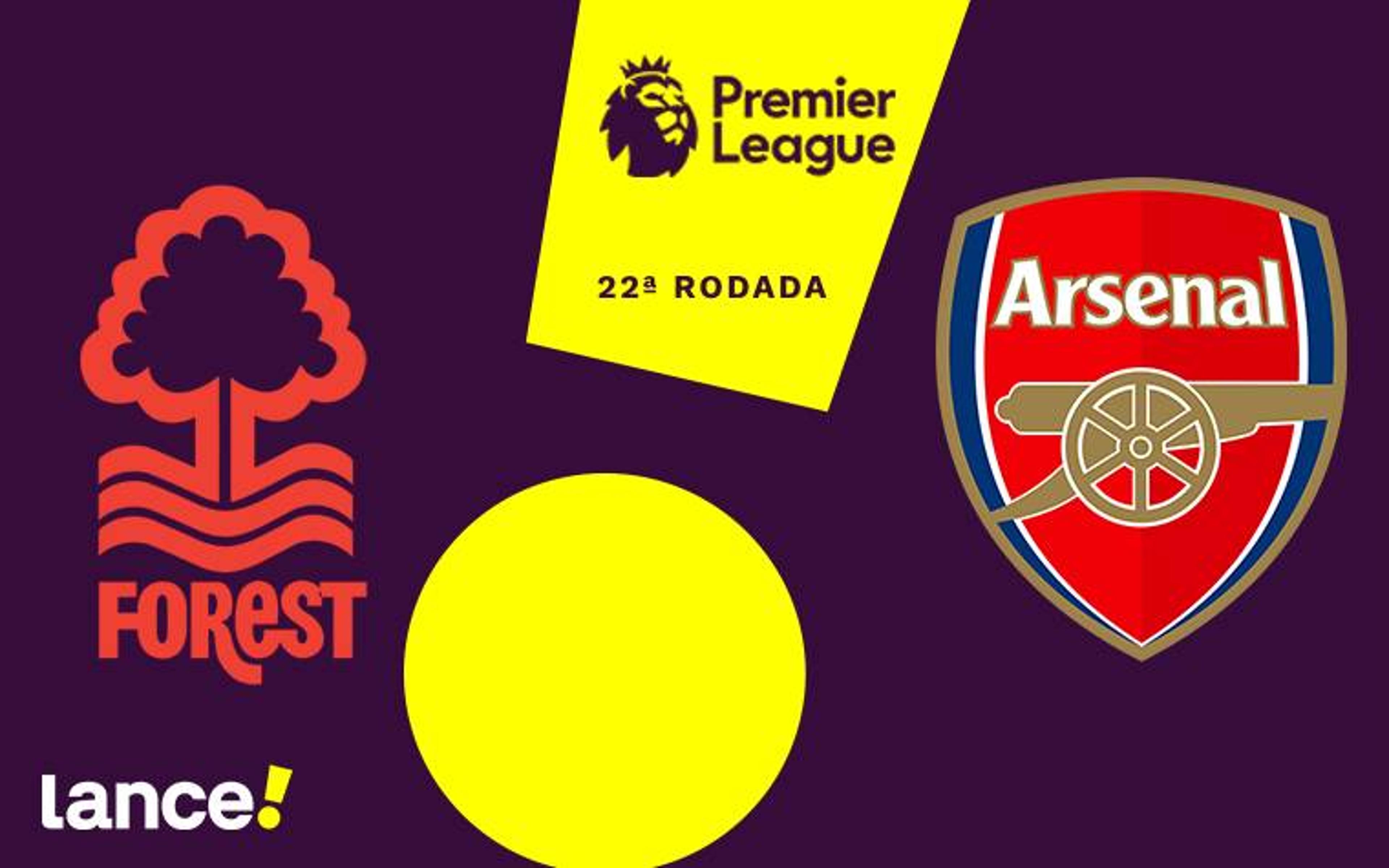 Nottingham Forest x Arsenal: onde assistir, horário e prováveis escalações do jogo pela Premier League