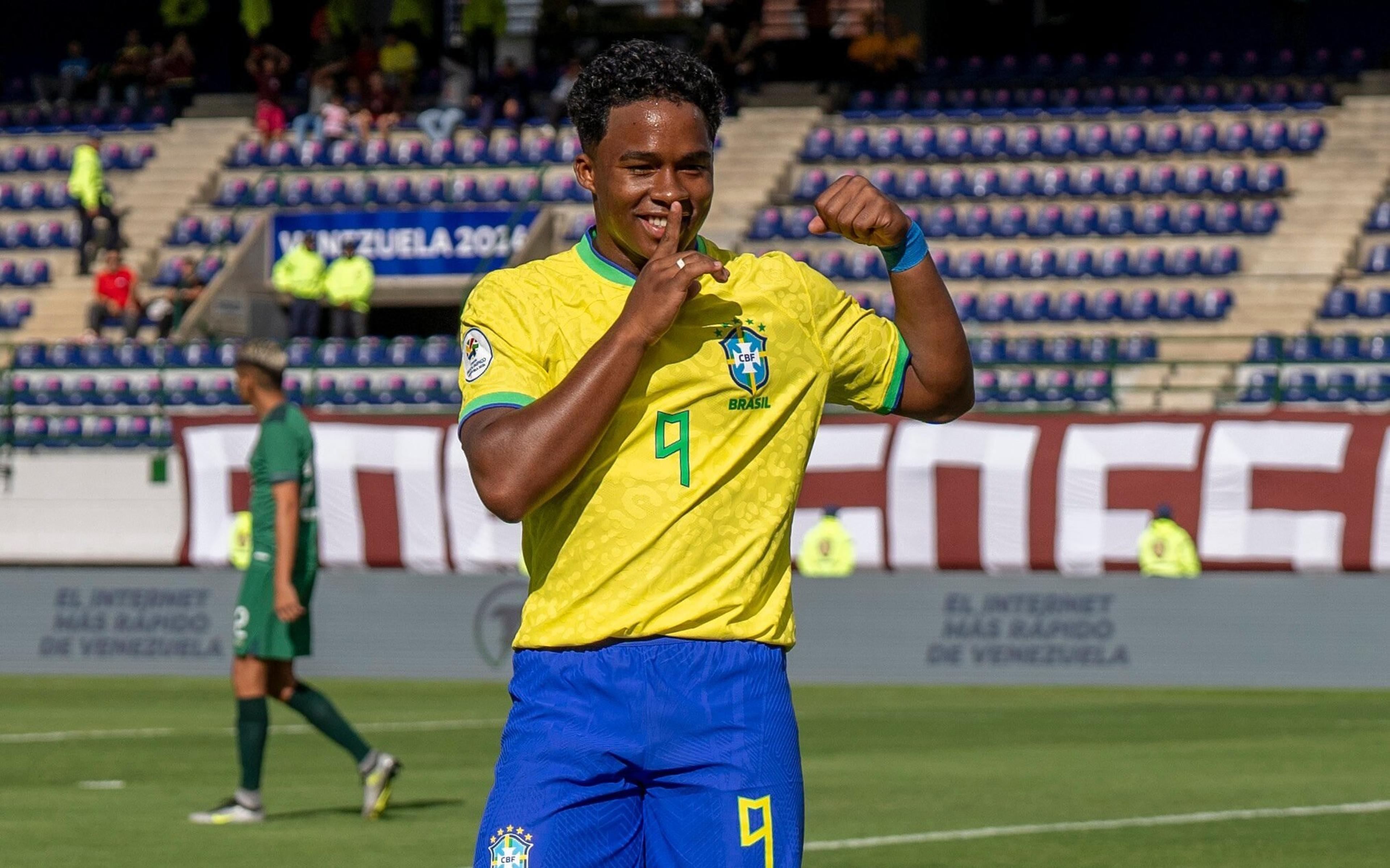 Com gol de Endrick, Brasil vence a Bolívia e estreia com vitória no Pré-Olímpico