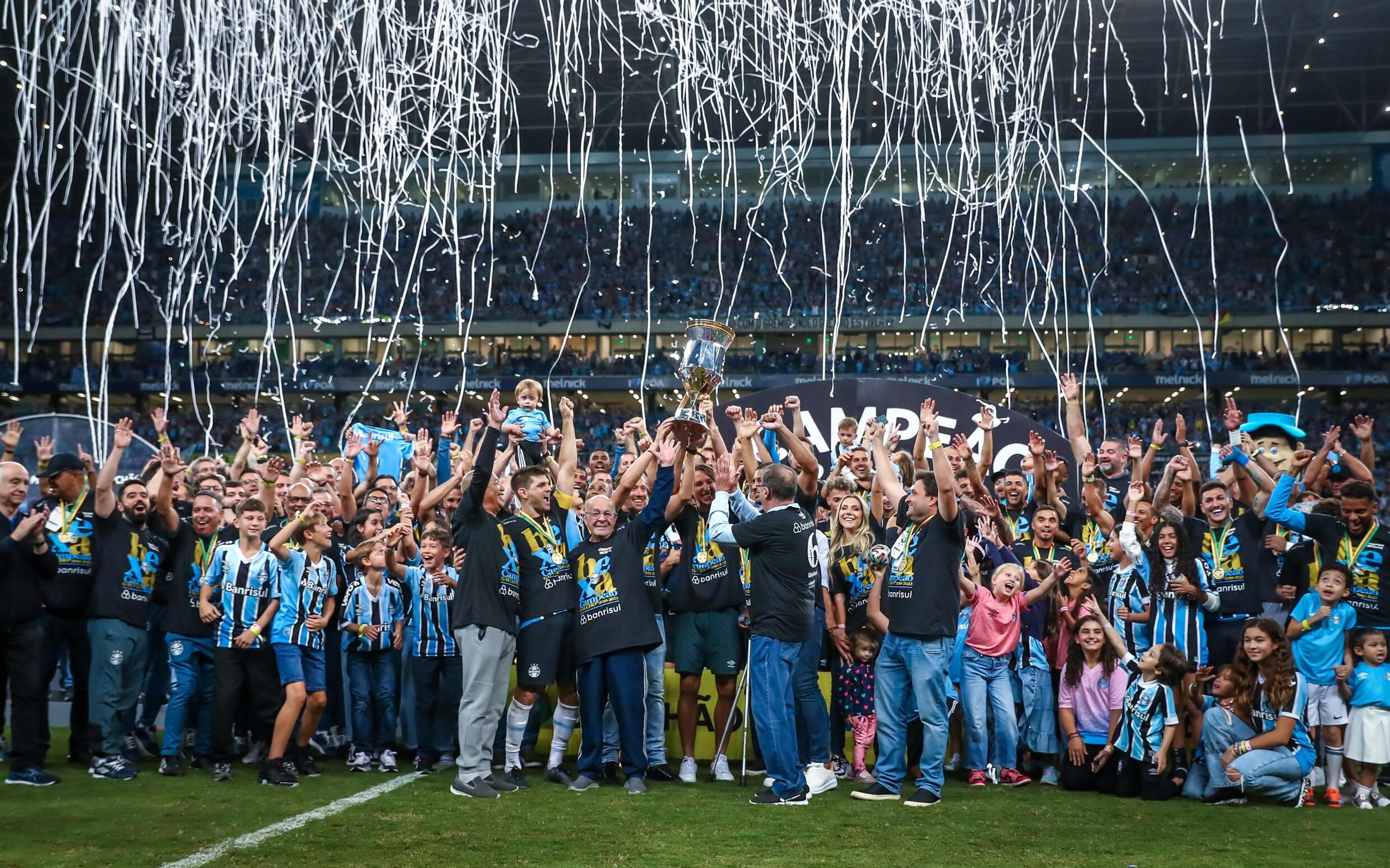 Grêmio tenta igualar a sua maior sequência de títulos no Gaúchão 2024