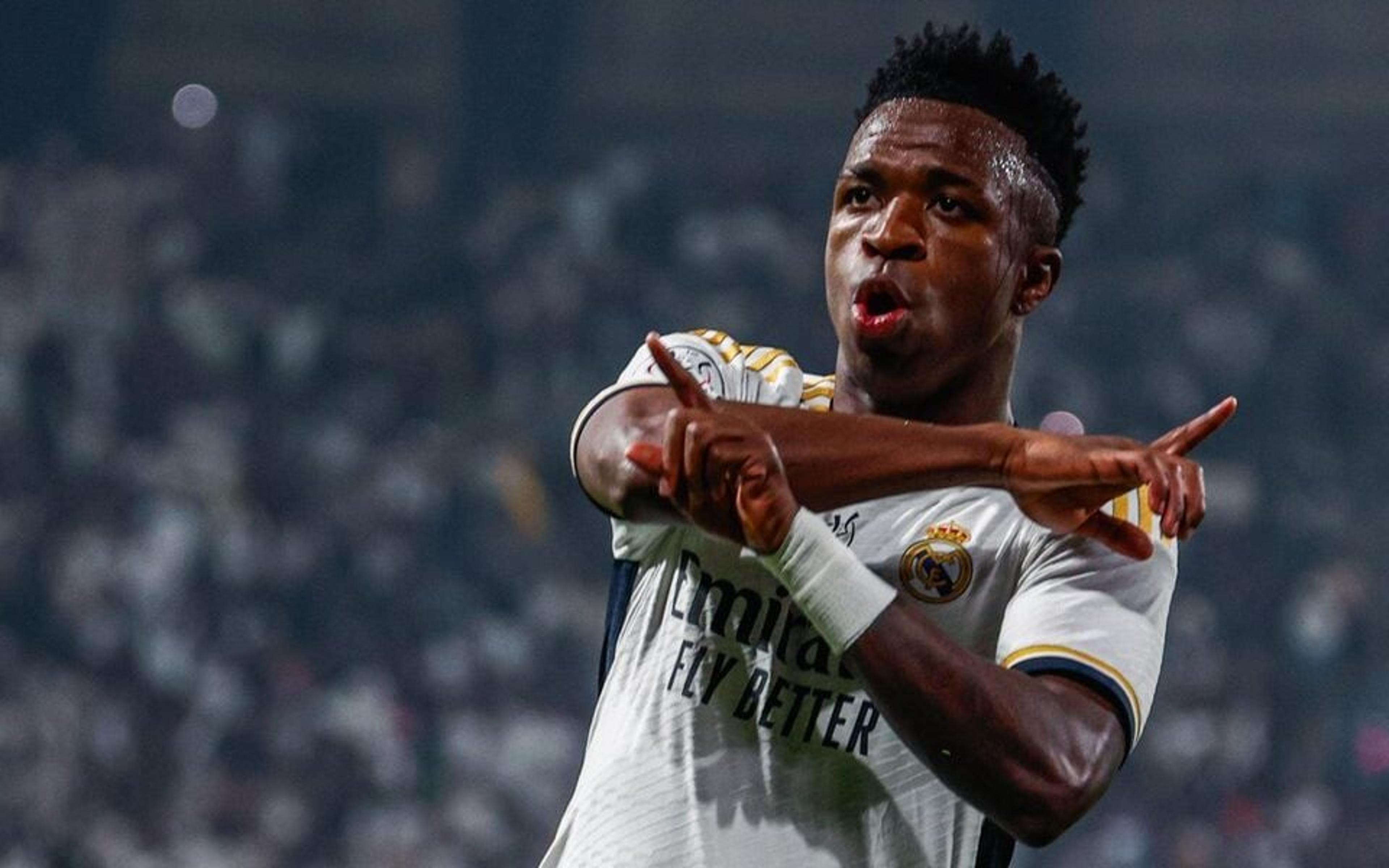 Vini Jr brilha com hat-trick, Rodrygo marca, e Real Madrid bate Barcelona para conquistar a Supercopa da Espanha