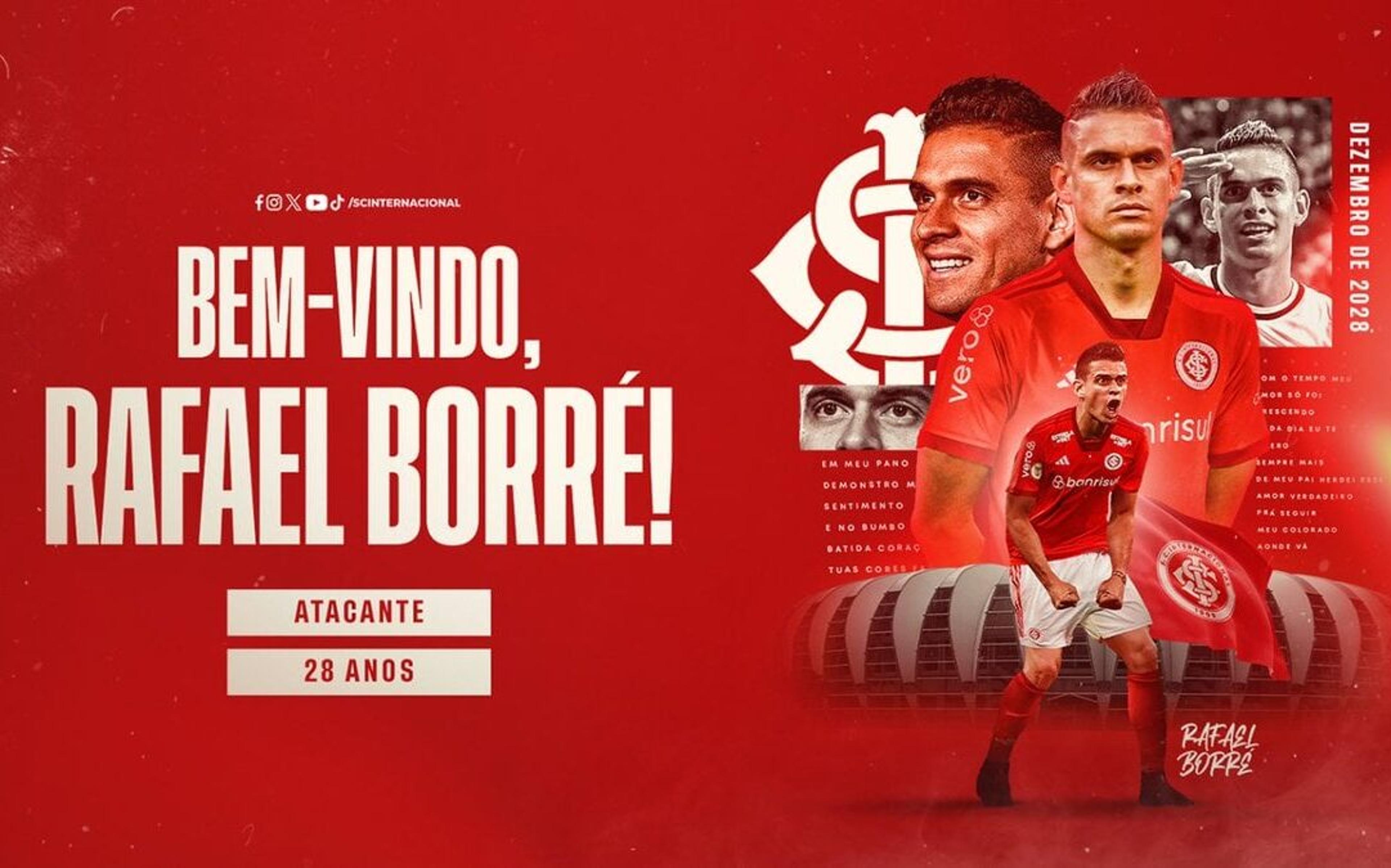 Internacional oficializa contratação de Rafael Borré