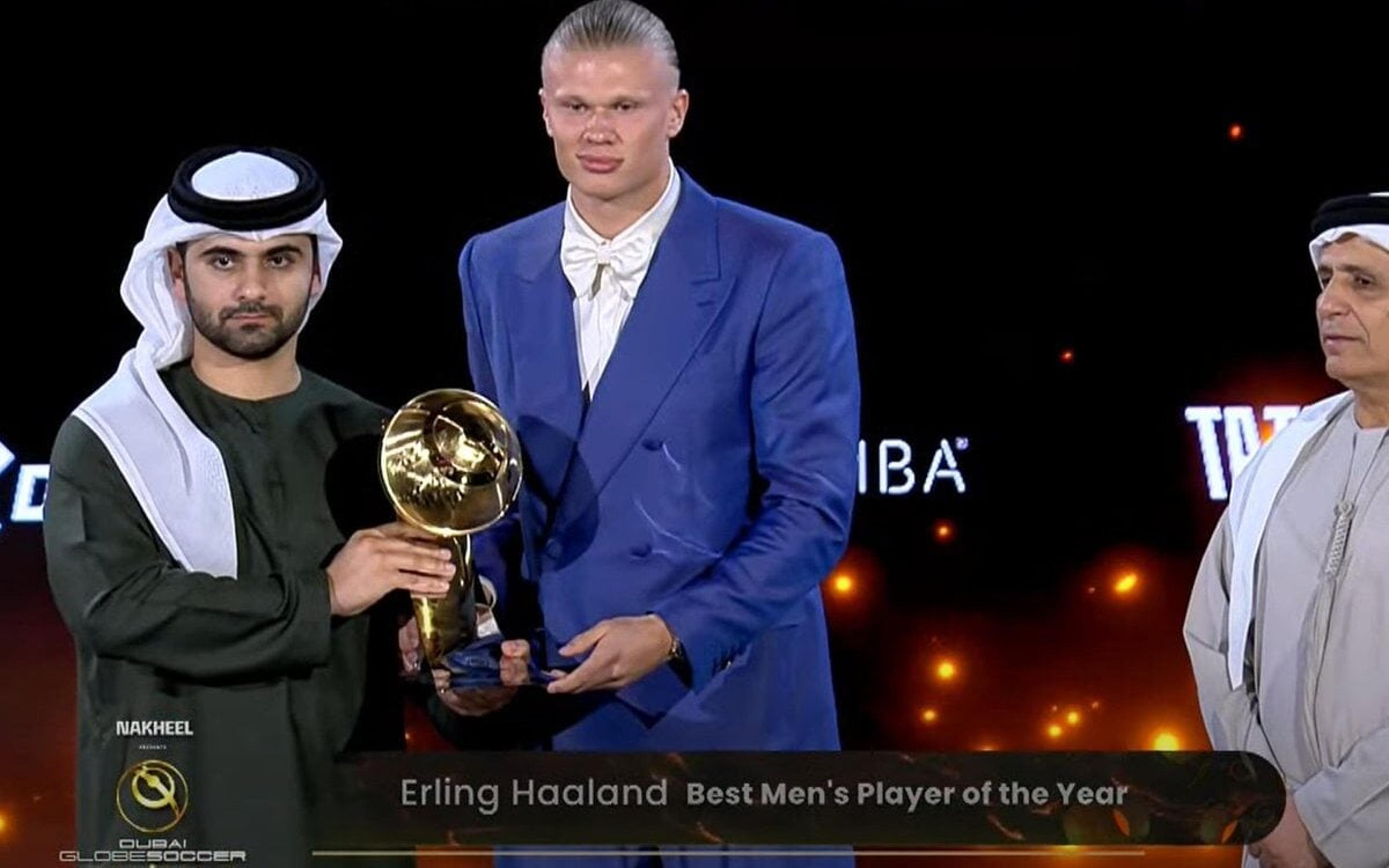 Globe Soccer Awards: Haaland é eleito melhor jogador do mundo