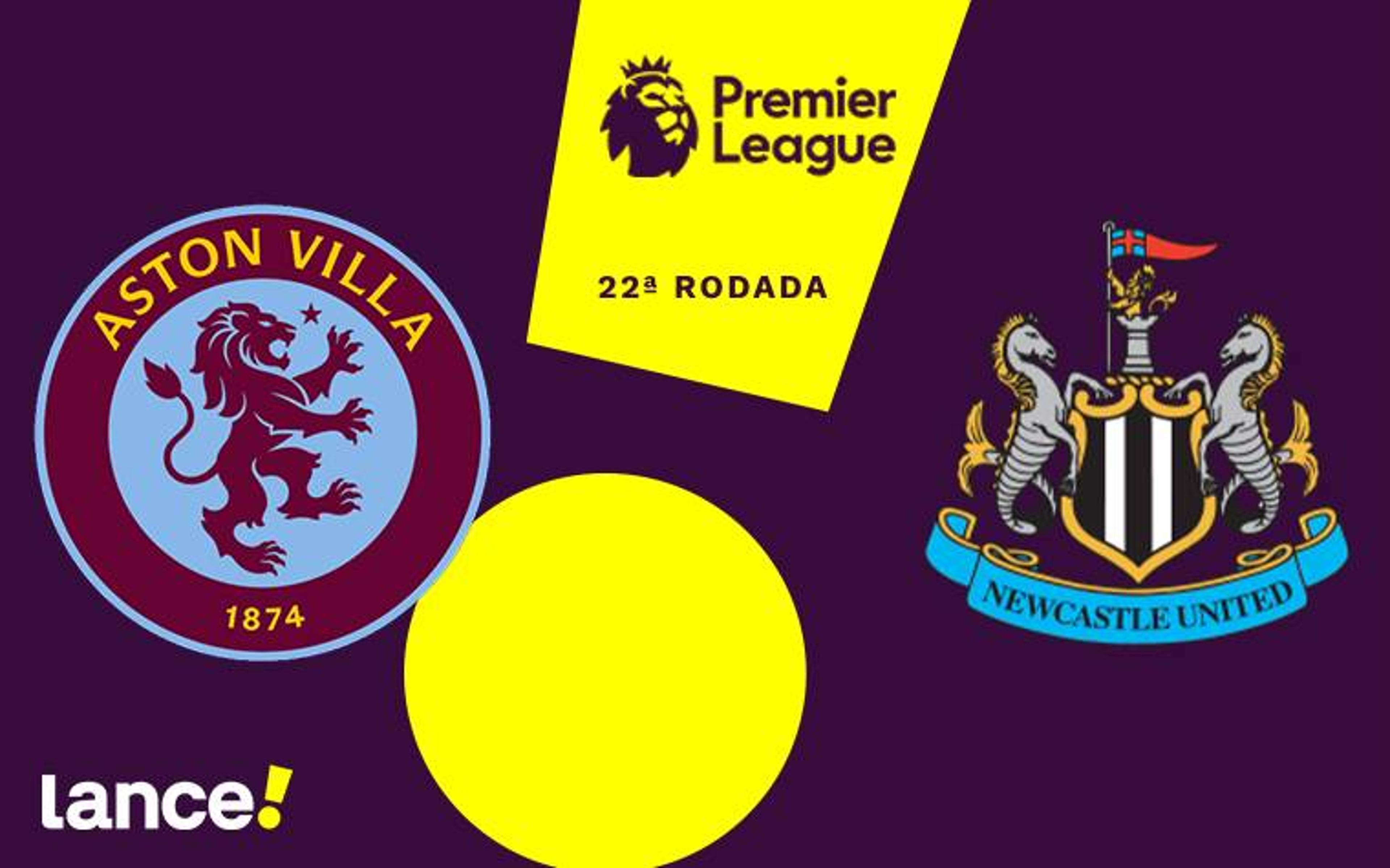 Aston Villa x Newcastle: onde assistir ao vivo, horário e prováveis escalações jogo pela Premier League