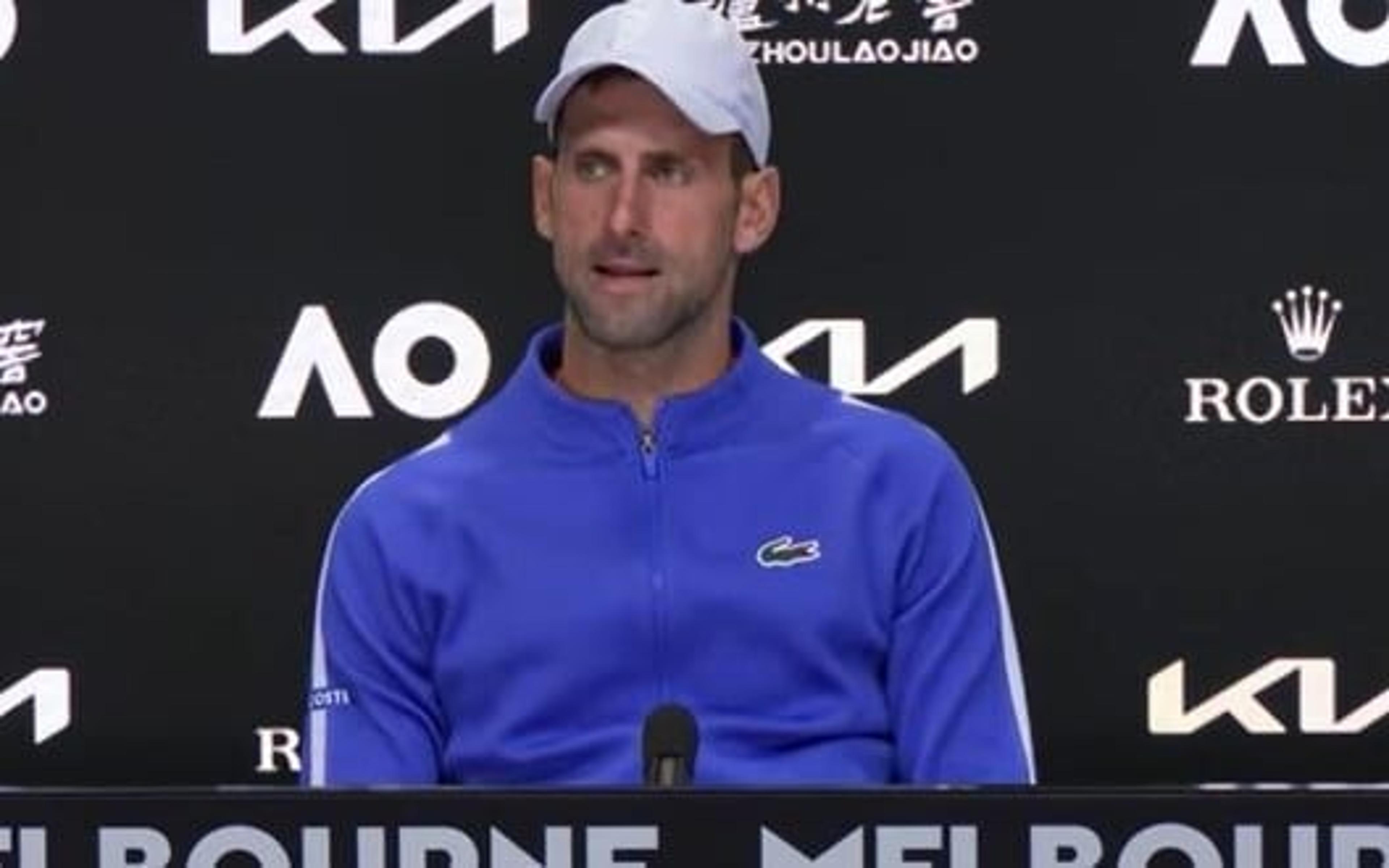 Djokovic afirma que Federer não gostou de seu comportamento no começo