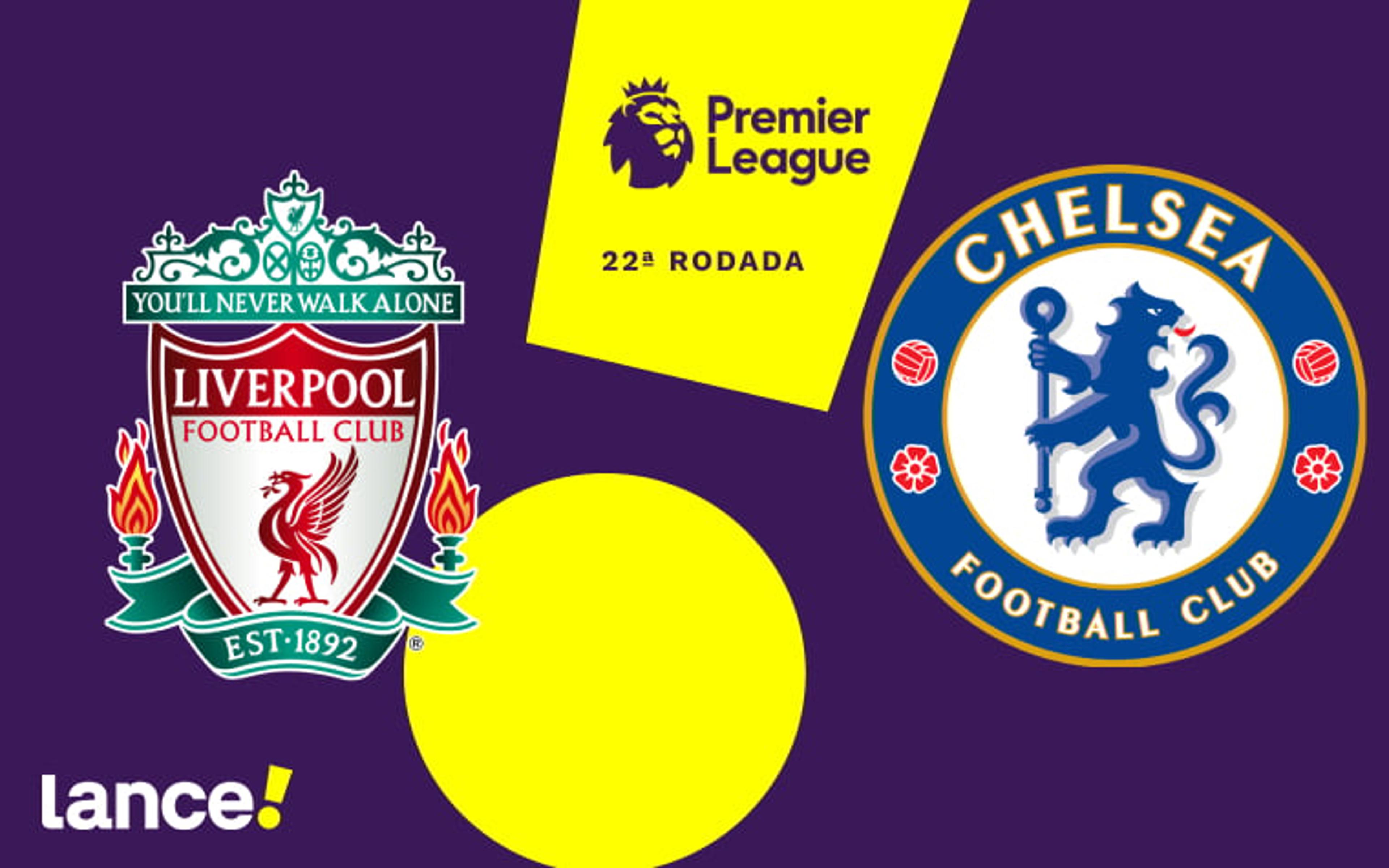 Liverpool x Chelsea: onde assistir ao vivo, horário e prováveis escalações do jogo pela Premier League