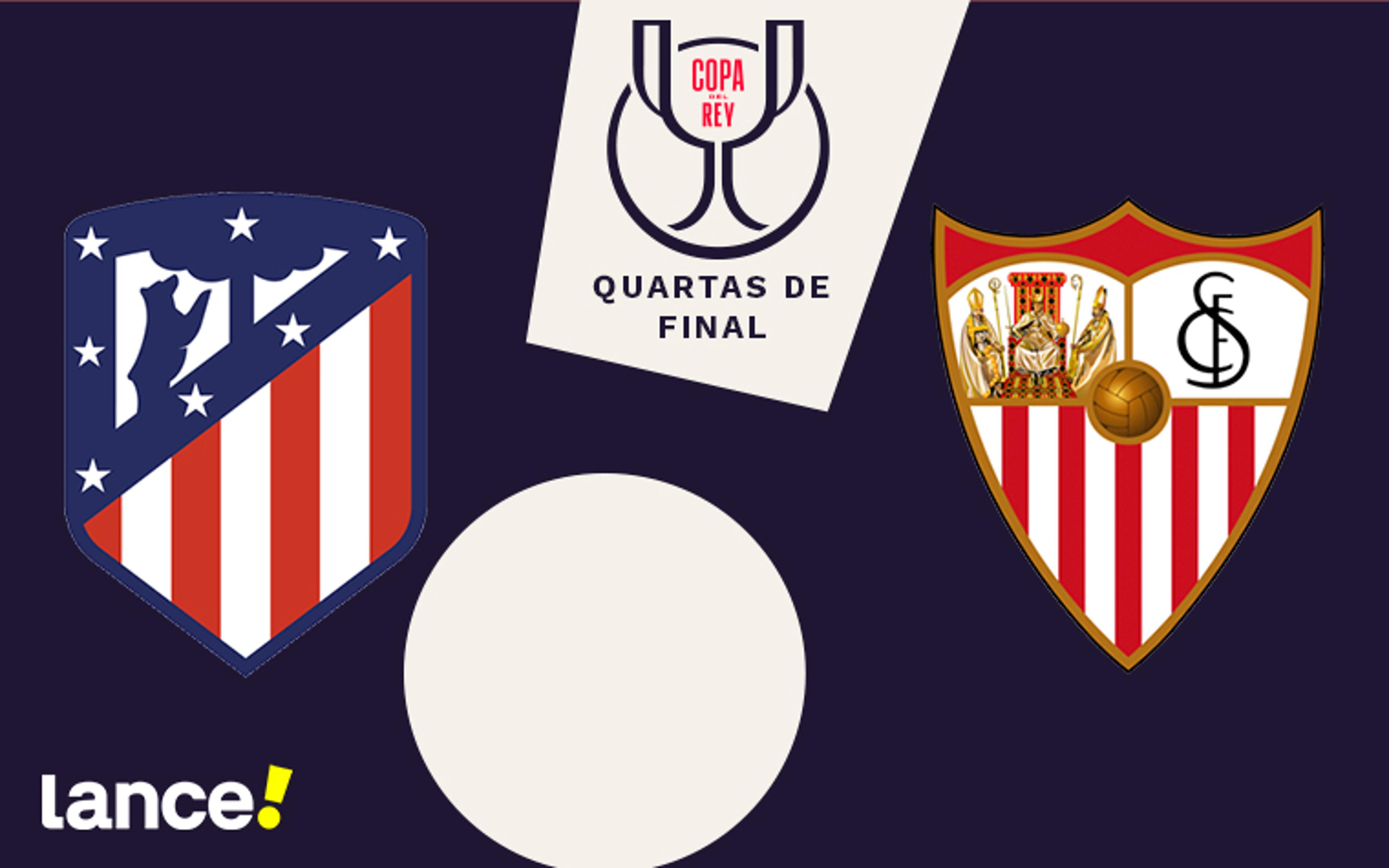 Atlético de Madrid x Sevilla: onde assistir ao vivo, horário e prováveis escalações do jogo pela Copa do Rei