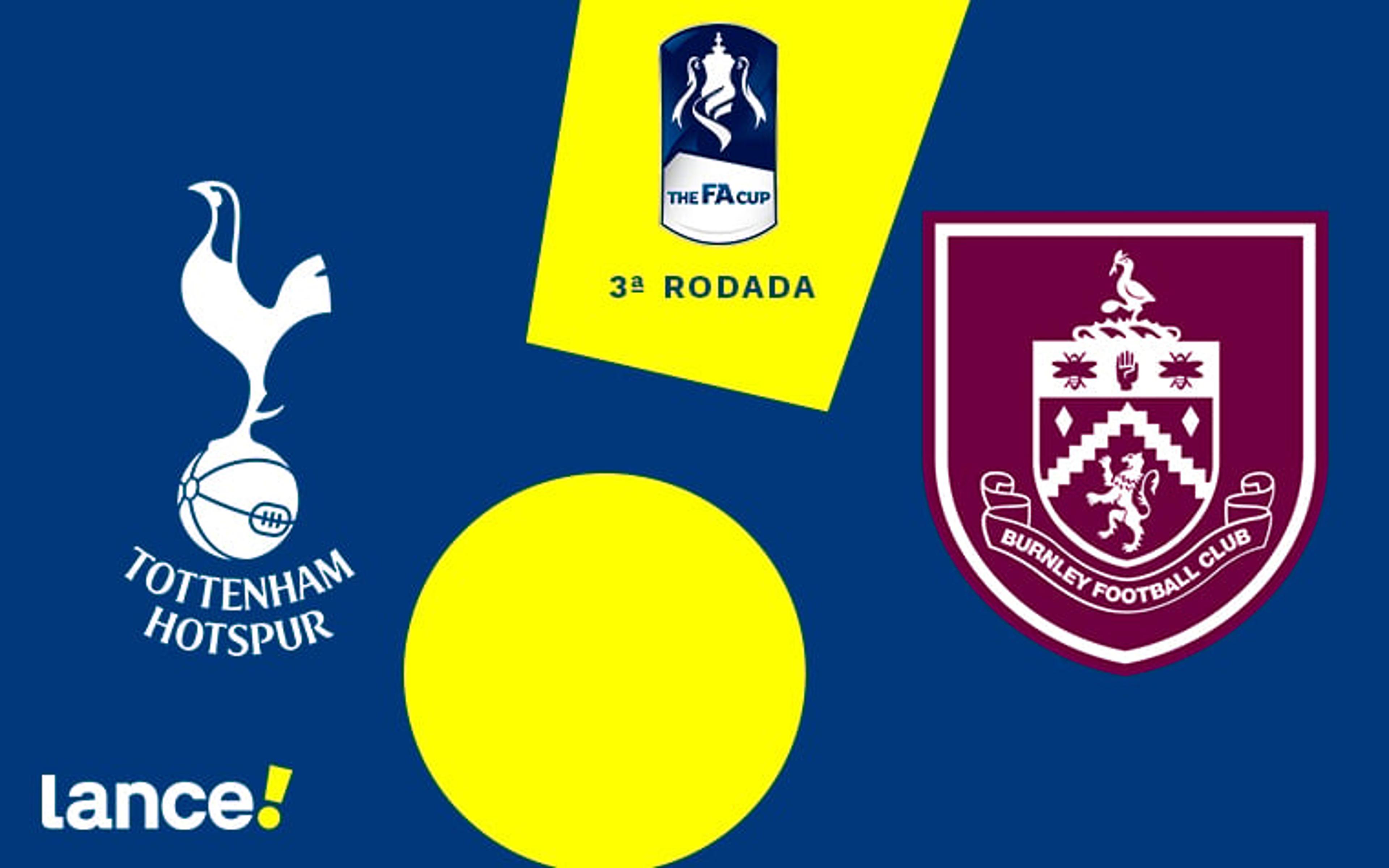 Tottenham x Burnley: onde assistir ao vivo, horário e prováveis escalações do jogo pela Copa da Inglaterra