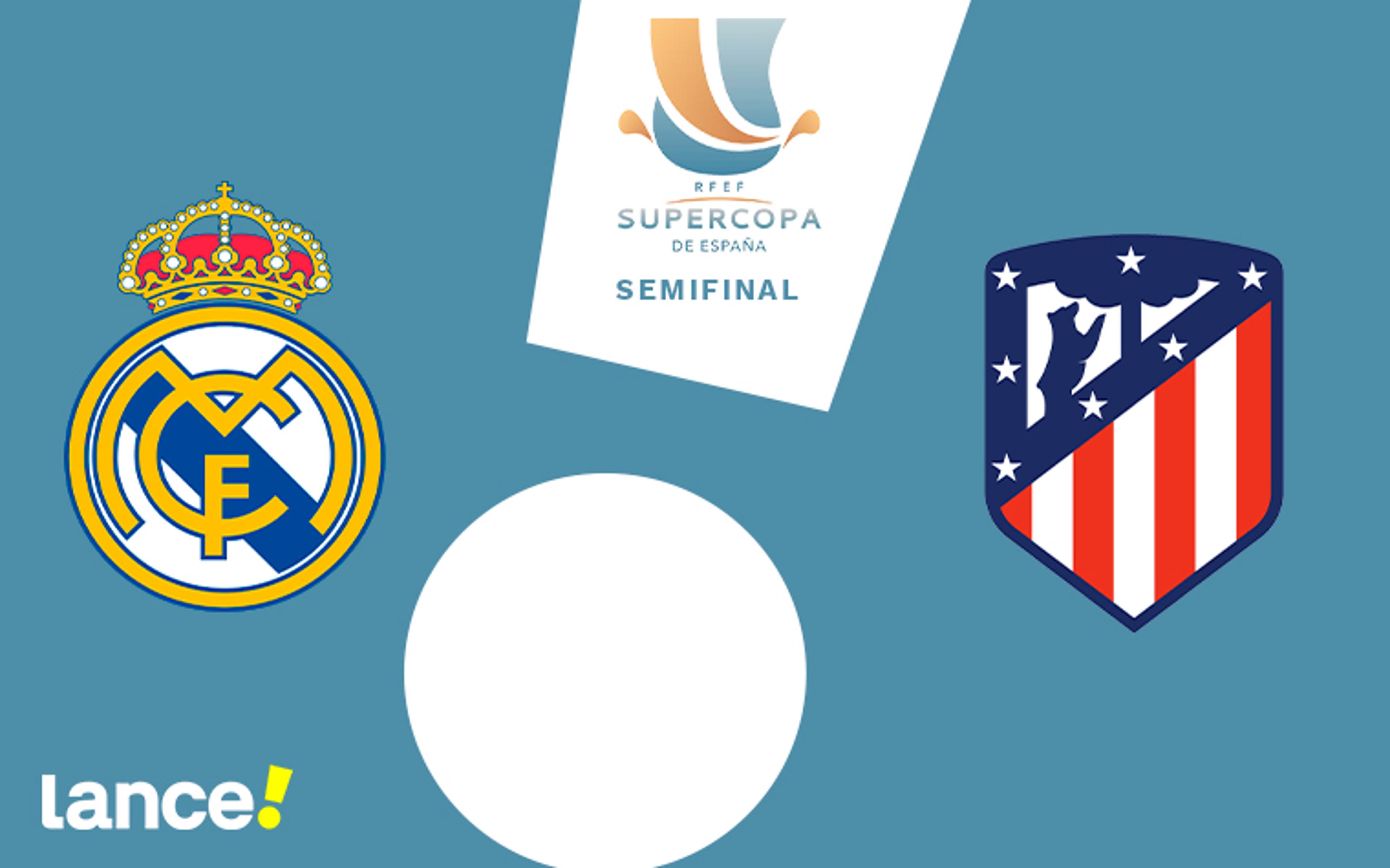 Real Madrid x Atlético de Madrid: onde assistir, horário e prováveis escalações da partida pela Supercopa da Espanha