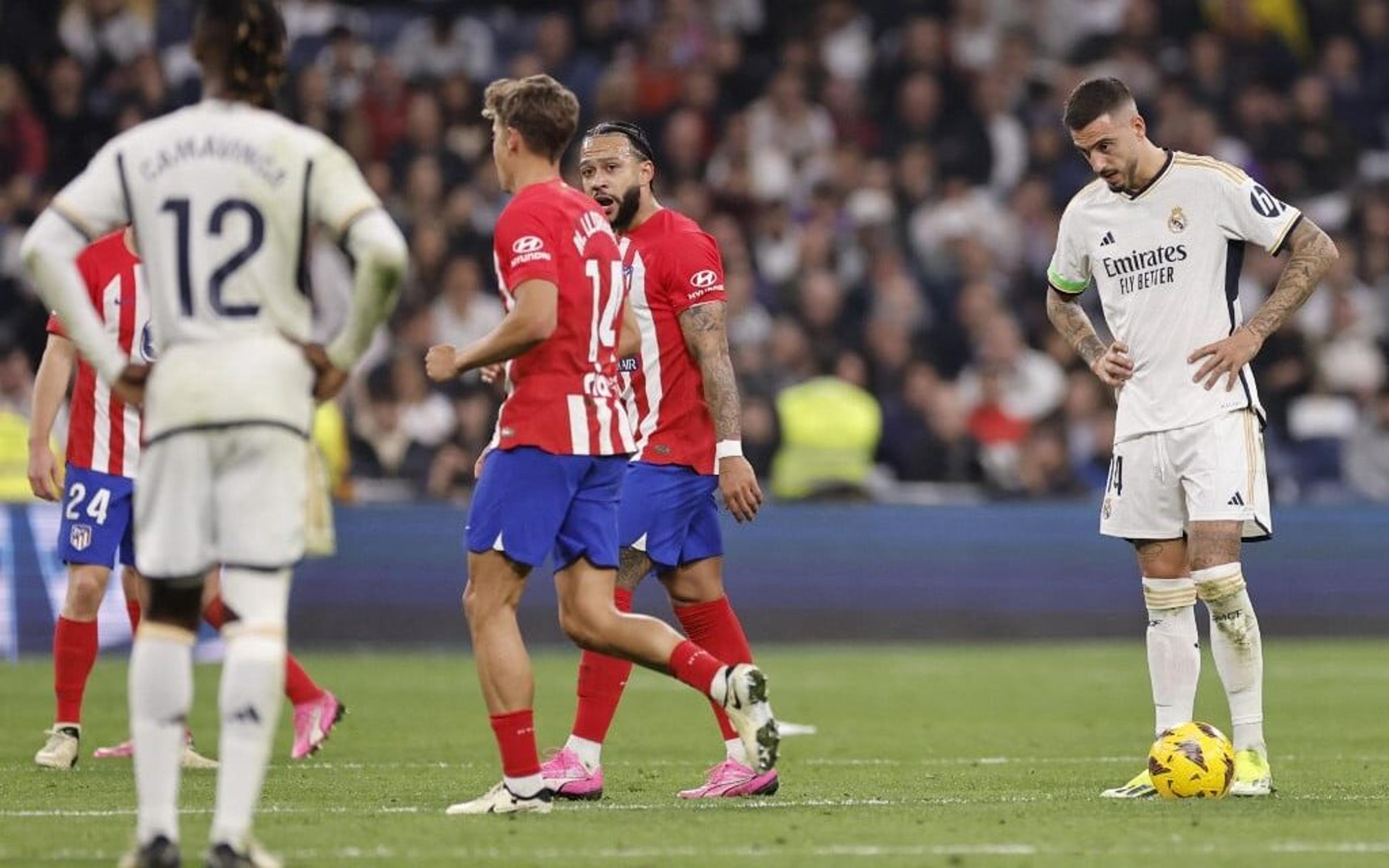 Vini Jr se lesiona, e clássico entre Real e Atlético de Madrid termina empatado com gol nos acréscimos