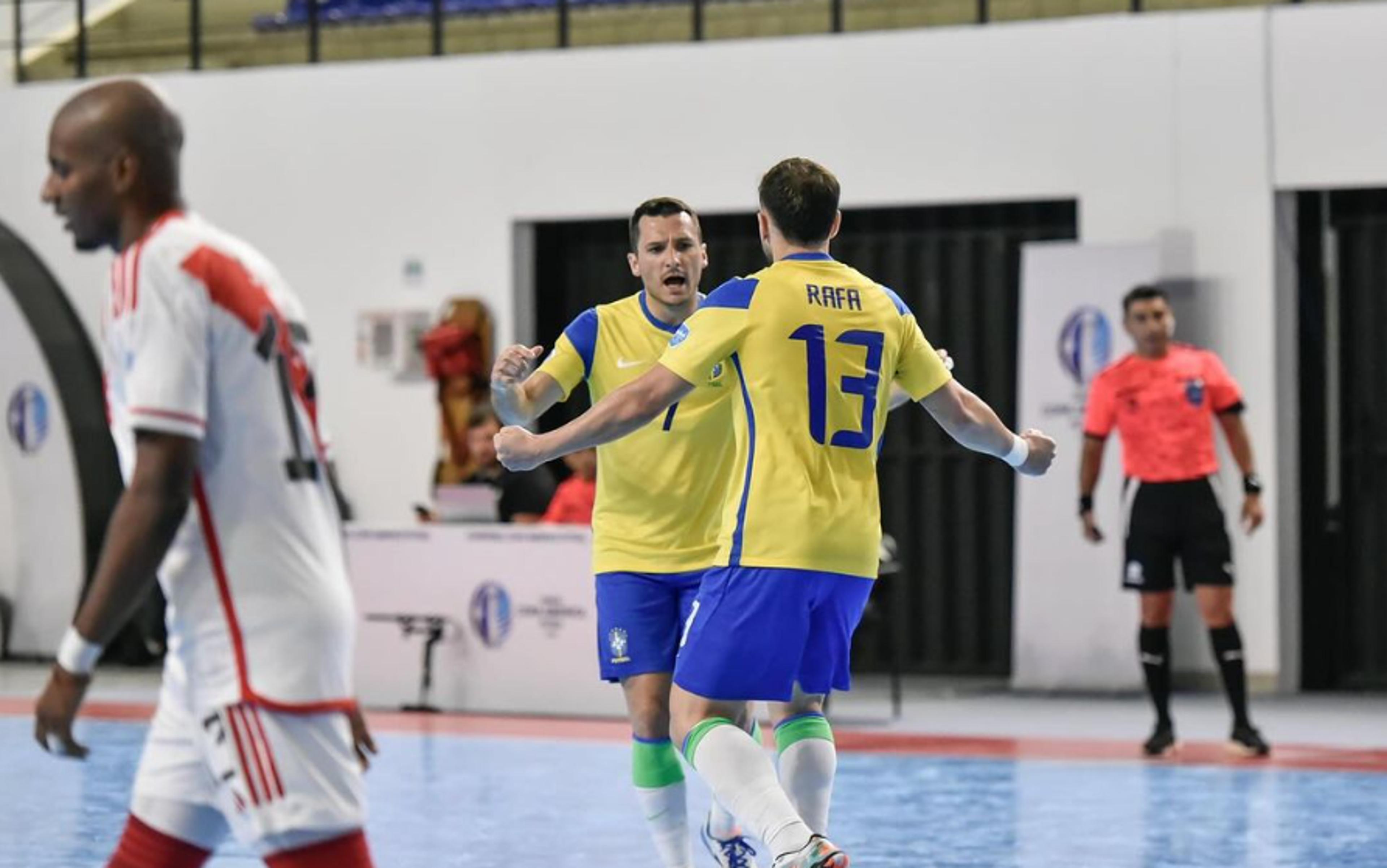 Em mais uma goleada, Brasil vence Peru pela Copa América de Futsal e garante vaga na Copa do Mundo