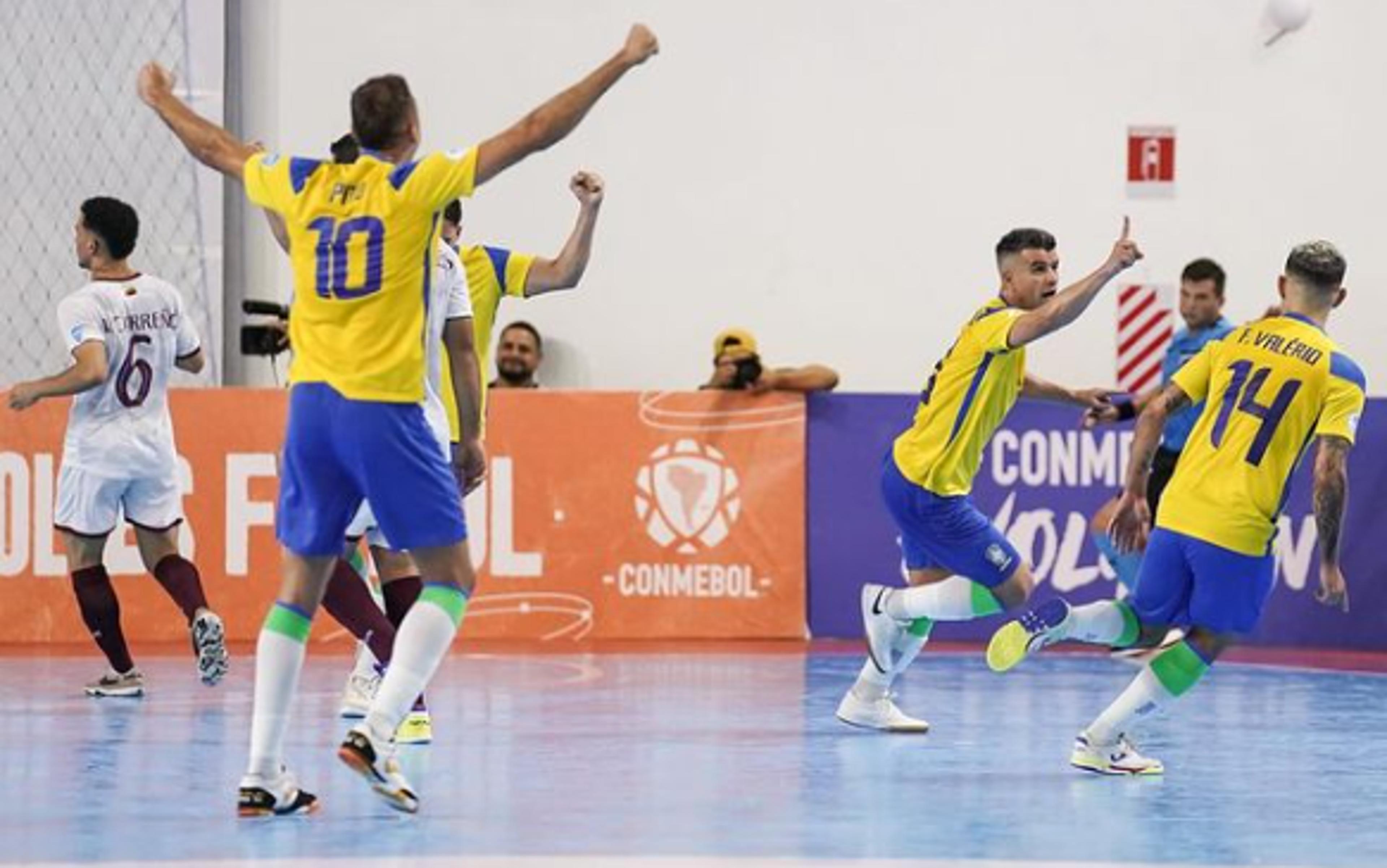 Brasil vence Venezuela e está na final da Copa América de futsal