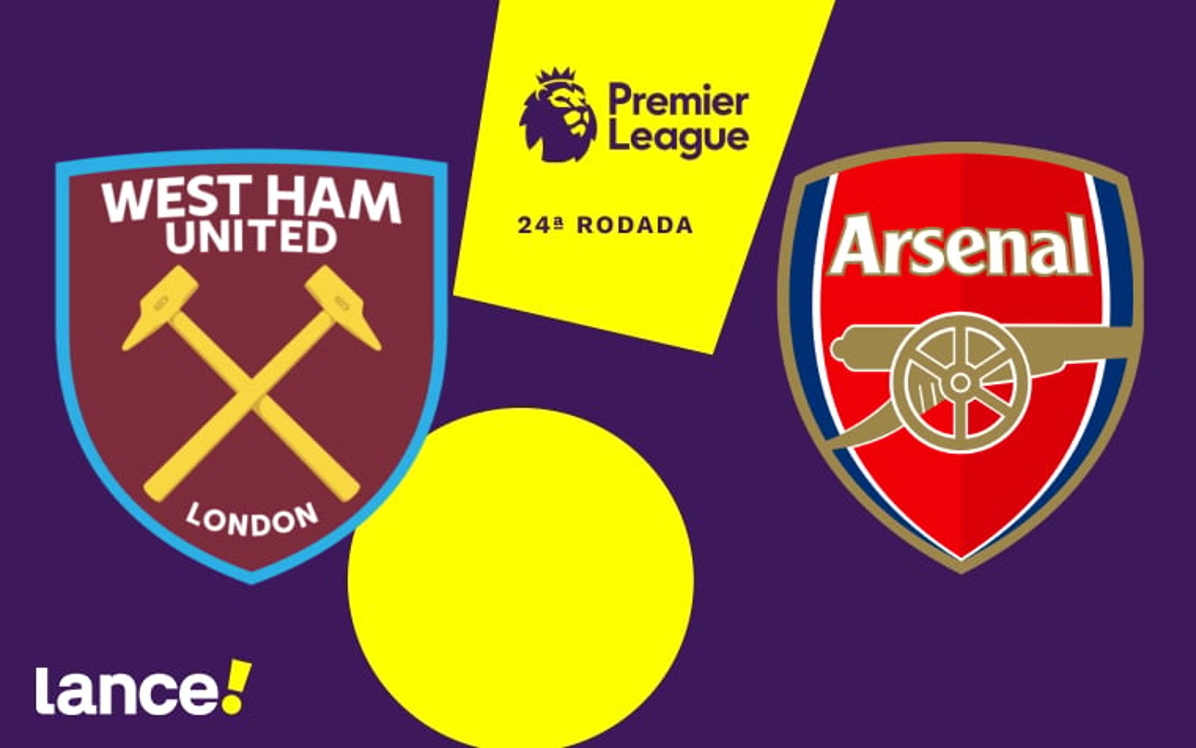 West Ham x Arsenal: onde assistir ao vivo, horário e prováveis escalações do jogo pela Premier League