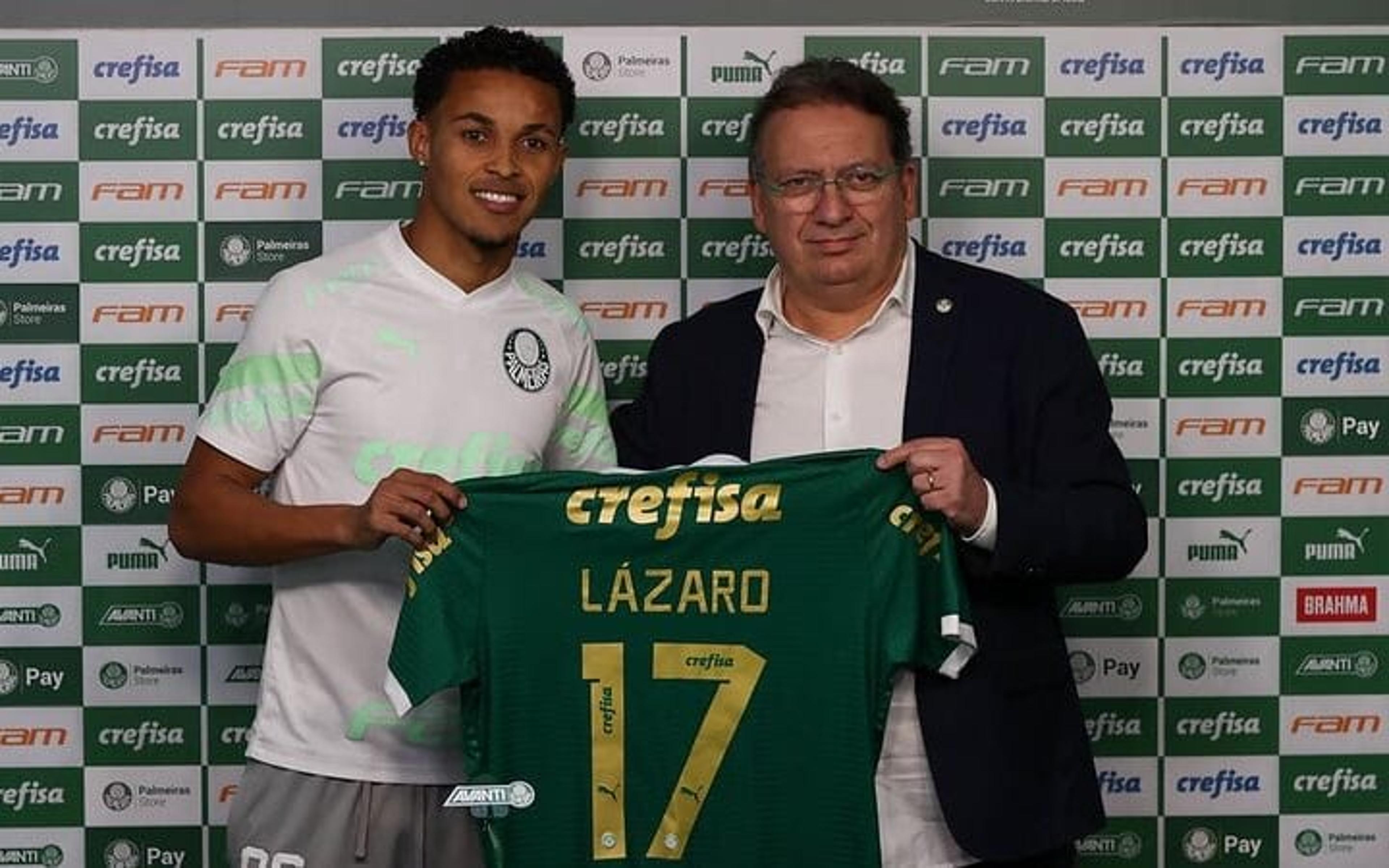 Apresentado no Palmeiras, Lázaro não vê retrocesso na carreira e revela preferência por posição