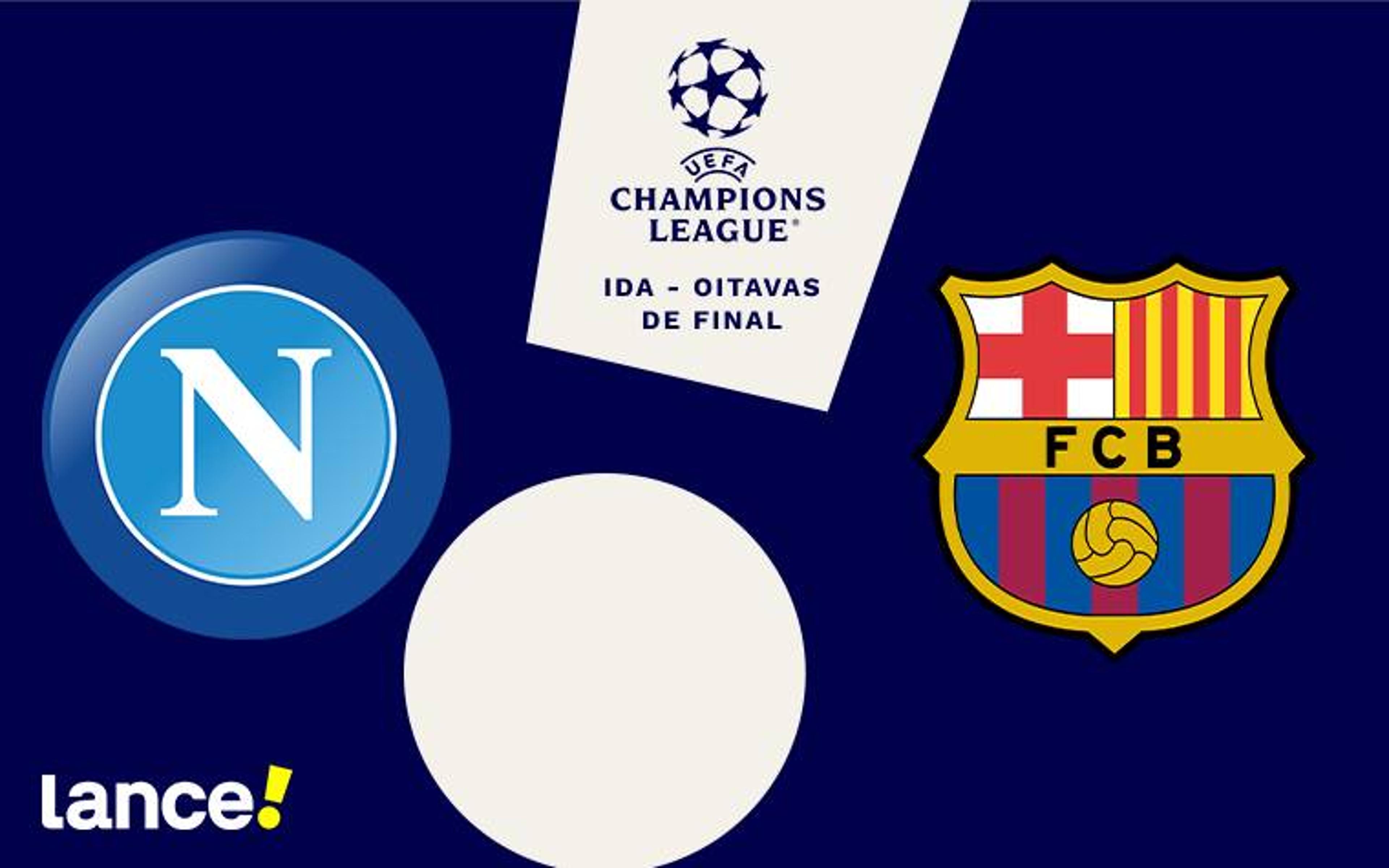 Napoli x Barcelona: onde assistir ao vivo, horário e prováveis escalações do jogo pela Champions League