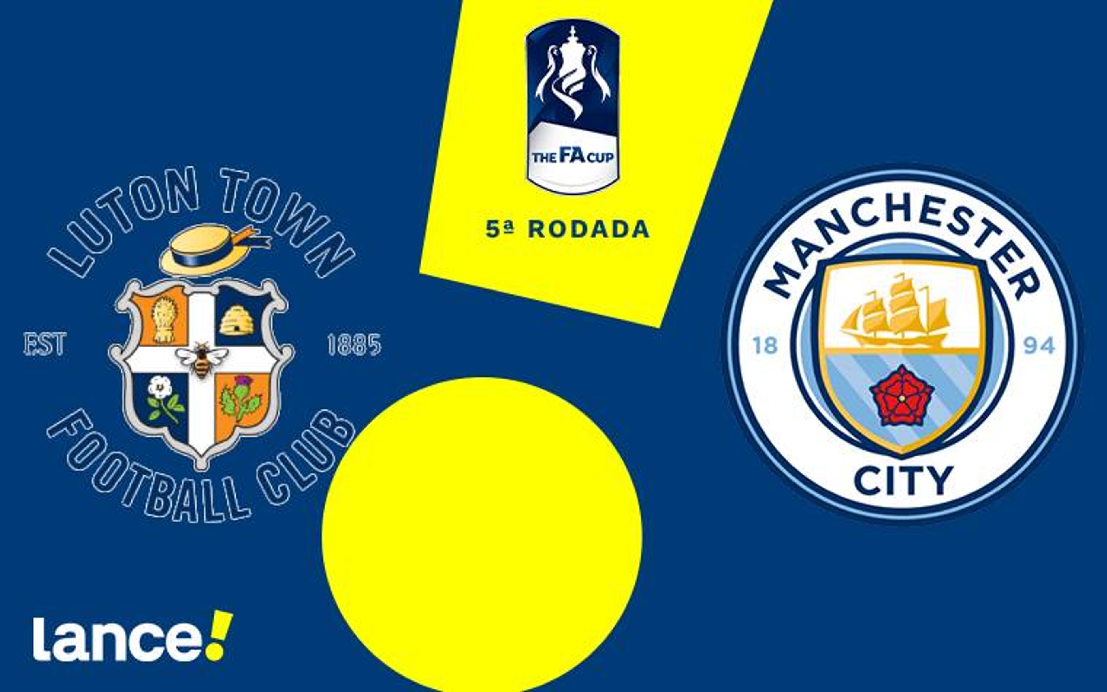 Luton Town x Manchester City: onde assistir ao vivo, horário e prováveis escalações do jogo pela FA Cup