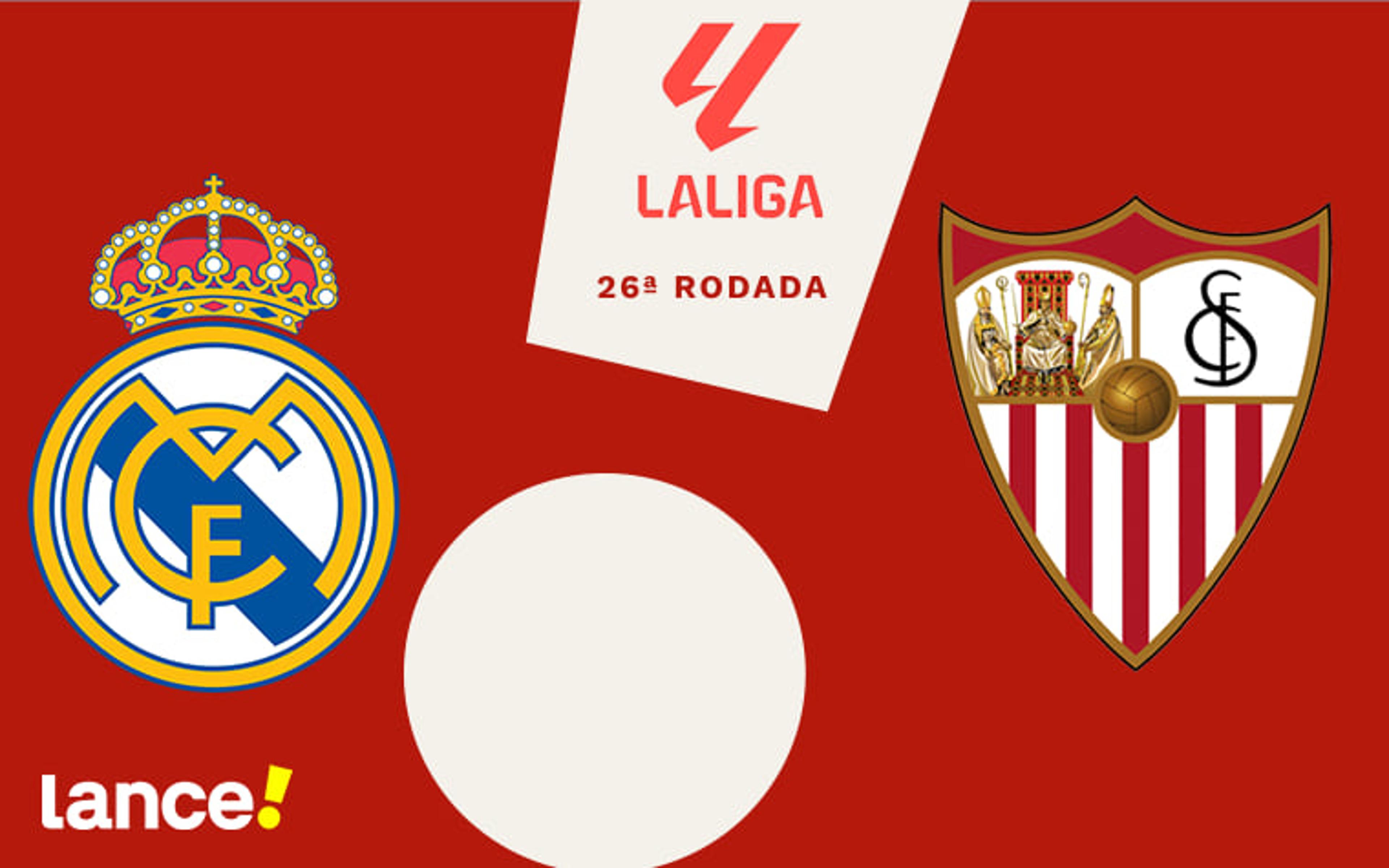 Real Madrid x Sevilla: onde assistir, horário e prováveis escalações da partida pela La Liga