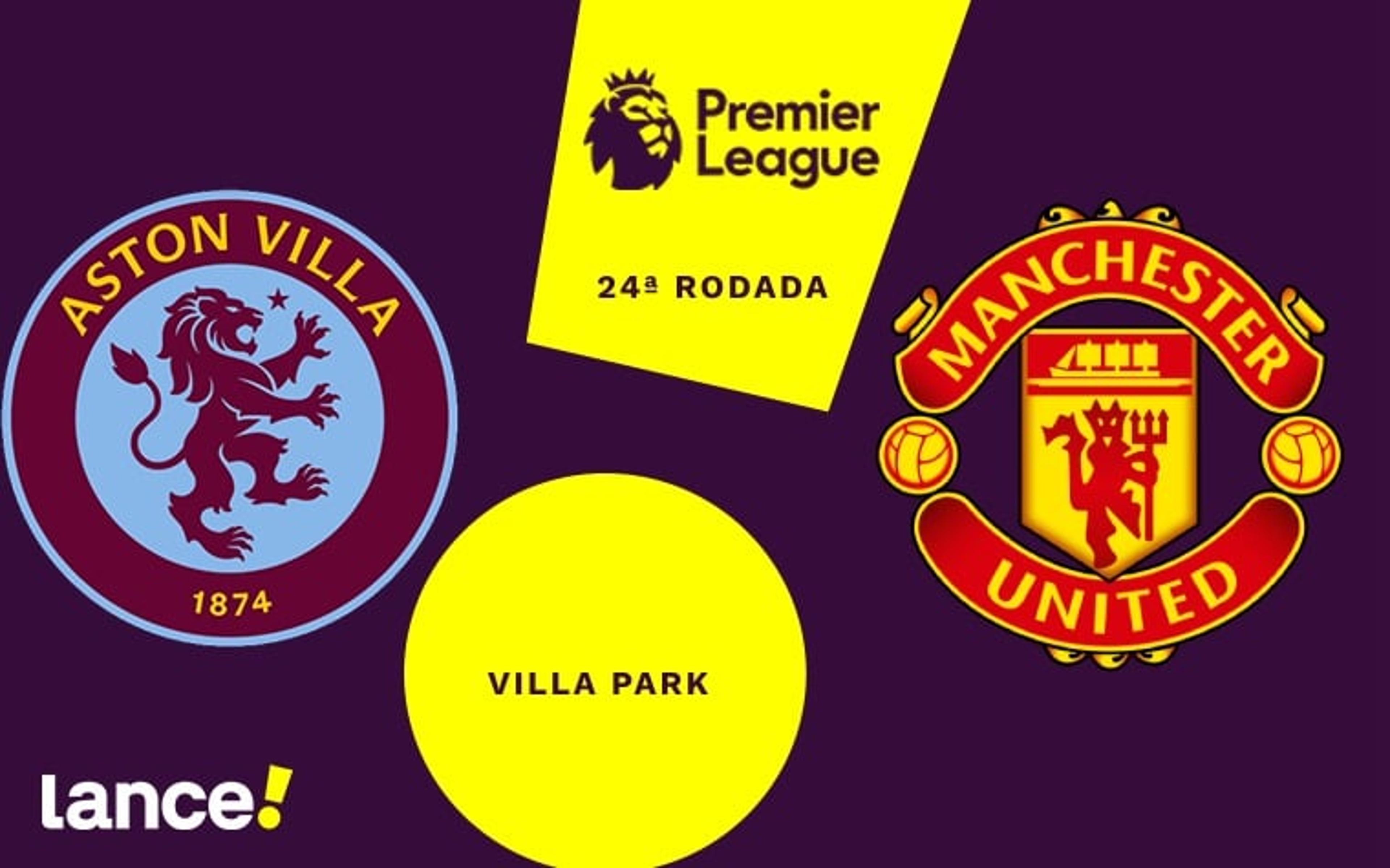 Aston Villa x Manchester United: onde assistir ao vivo, horário e prováveis escalações do jogo pela Premier League