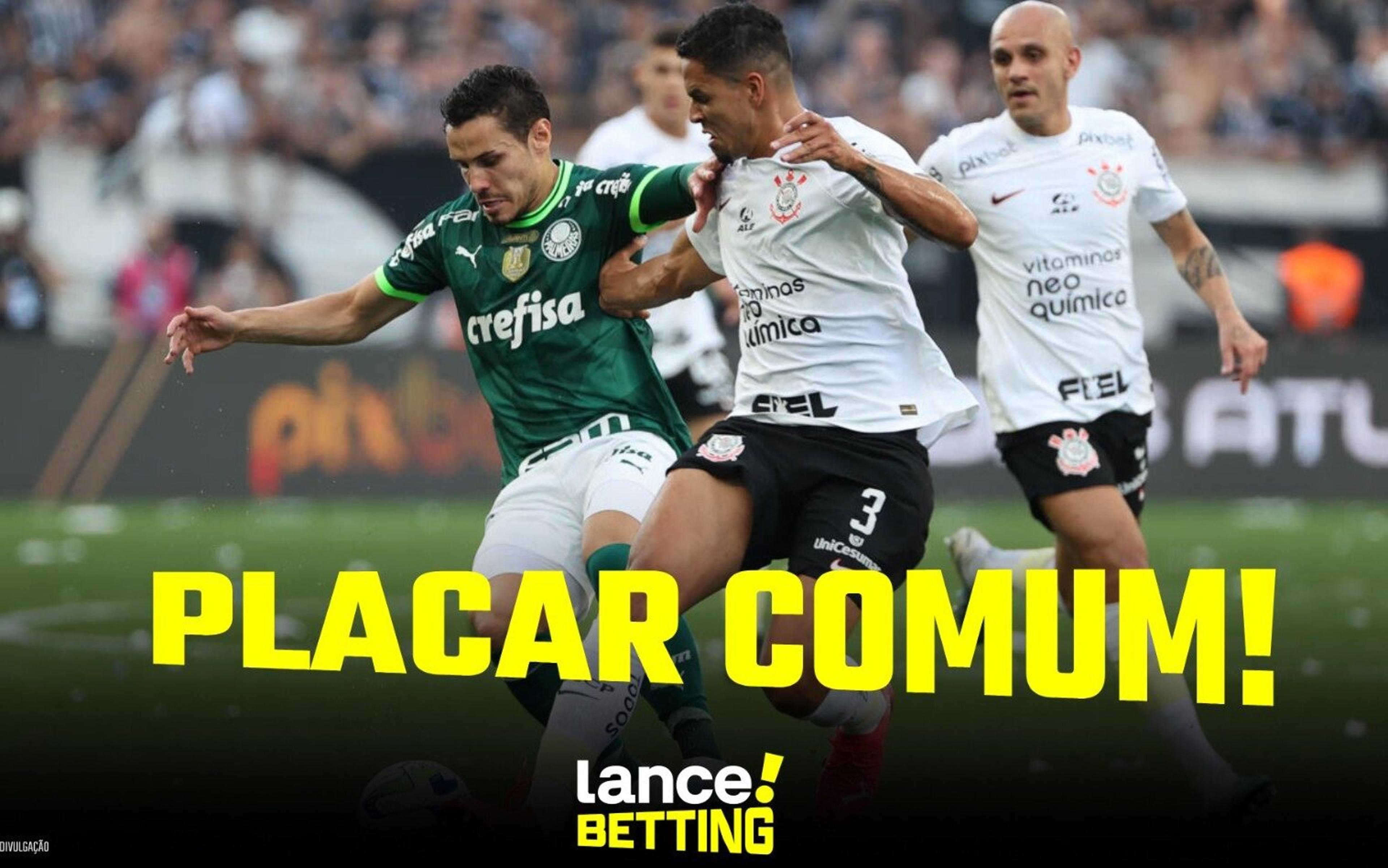 Dia de Dérbi! Saiba qual é o placar mais comum na história de Palmeiras x Corinthians