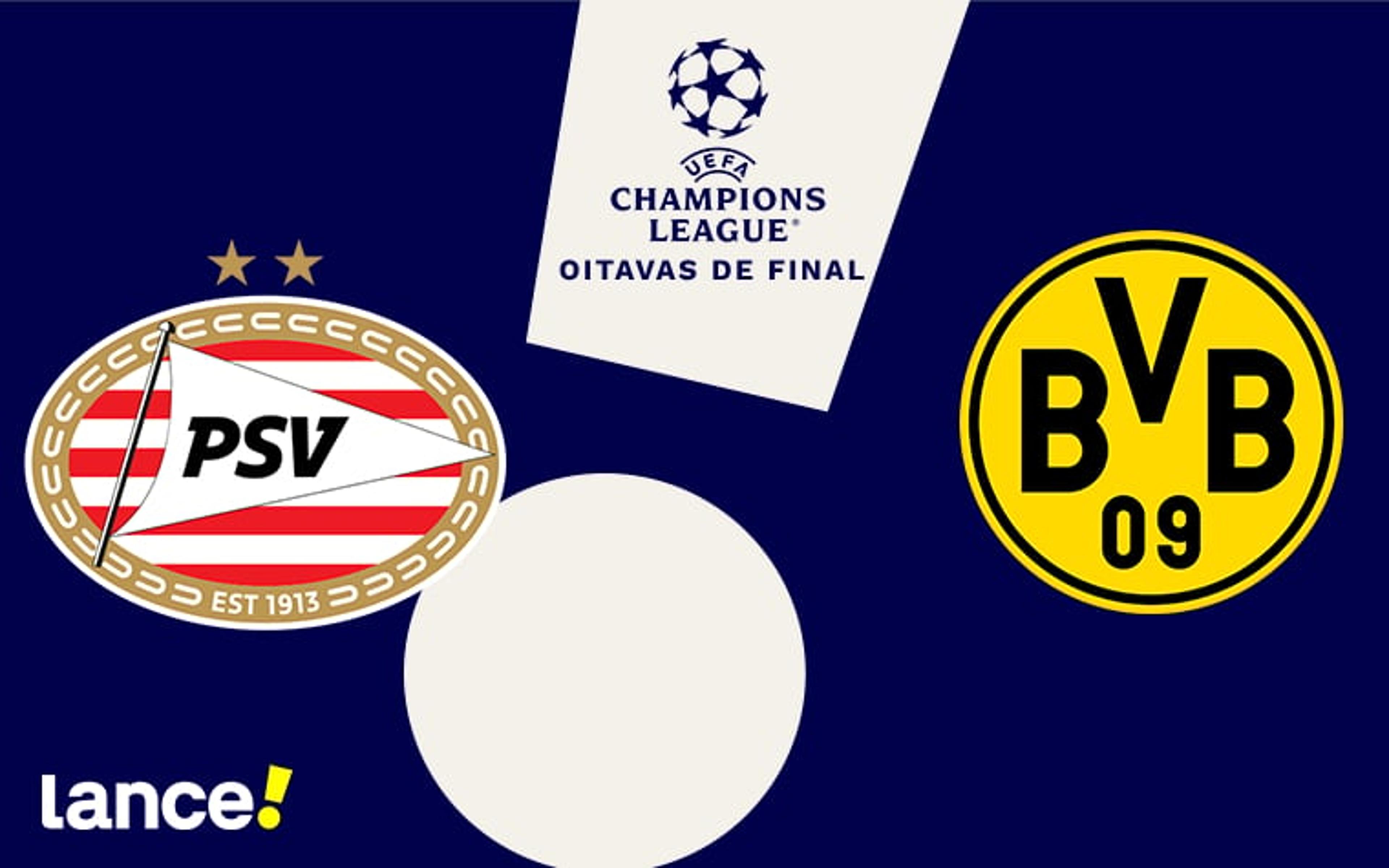 PSV x Borussia Dortmund: onde assistir ao vivo, horário e prováveis escalações do jogo pela Champions League