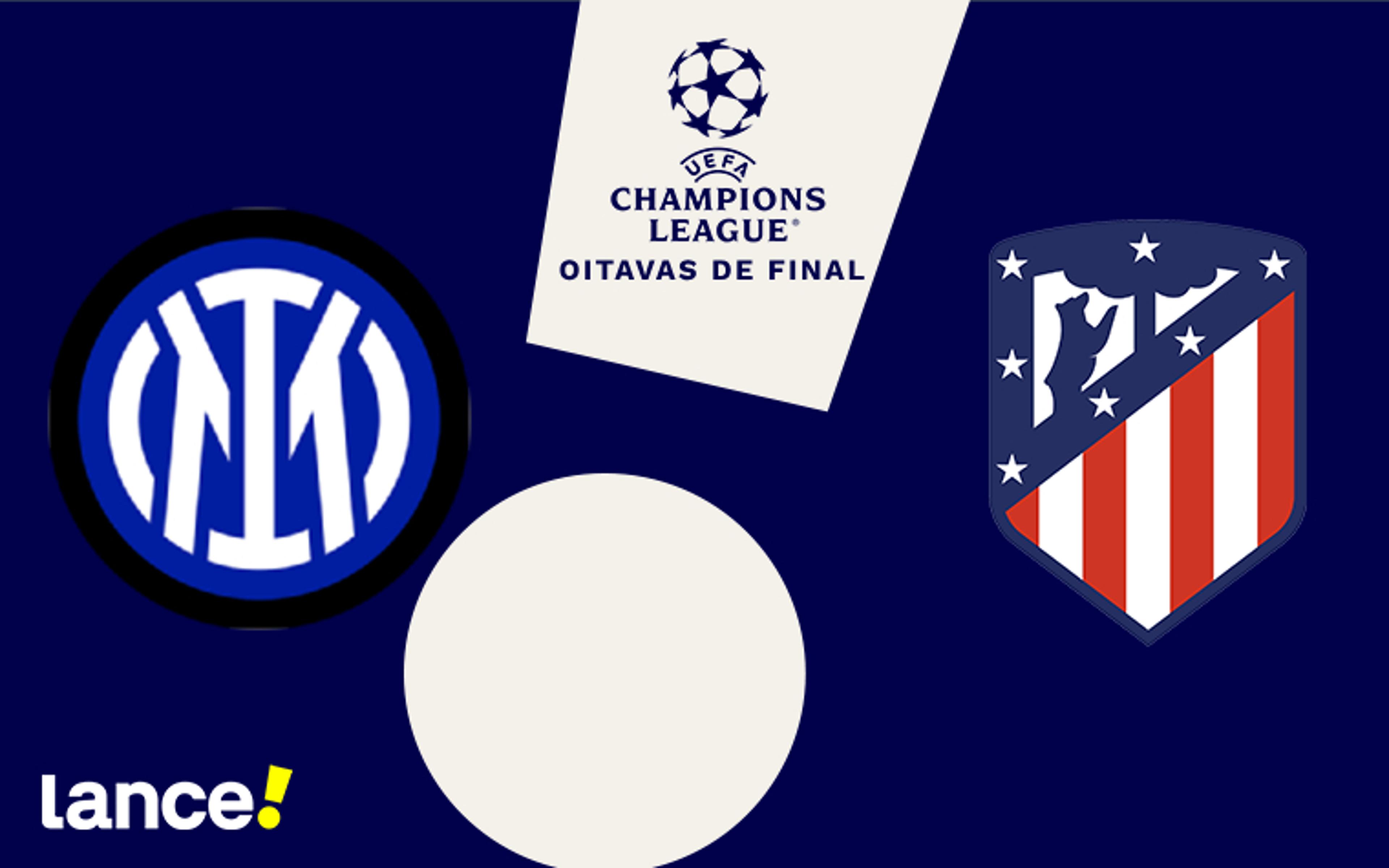 Inter de Milão x Atlético de Madrid: onde assistir ao vivo, horário e prováveis escalações do jogo pela Champions League