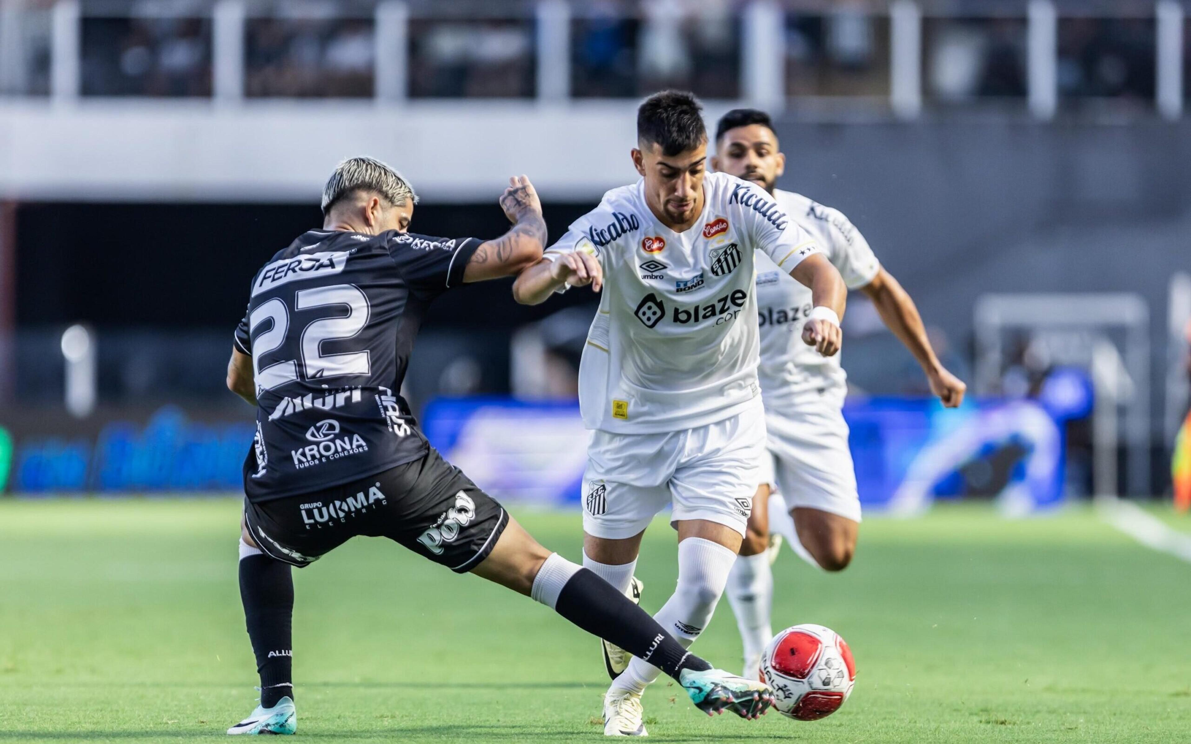 Cazares marca no fim, e Santos vence Inter de Limeira de virada pelo Paulistão