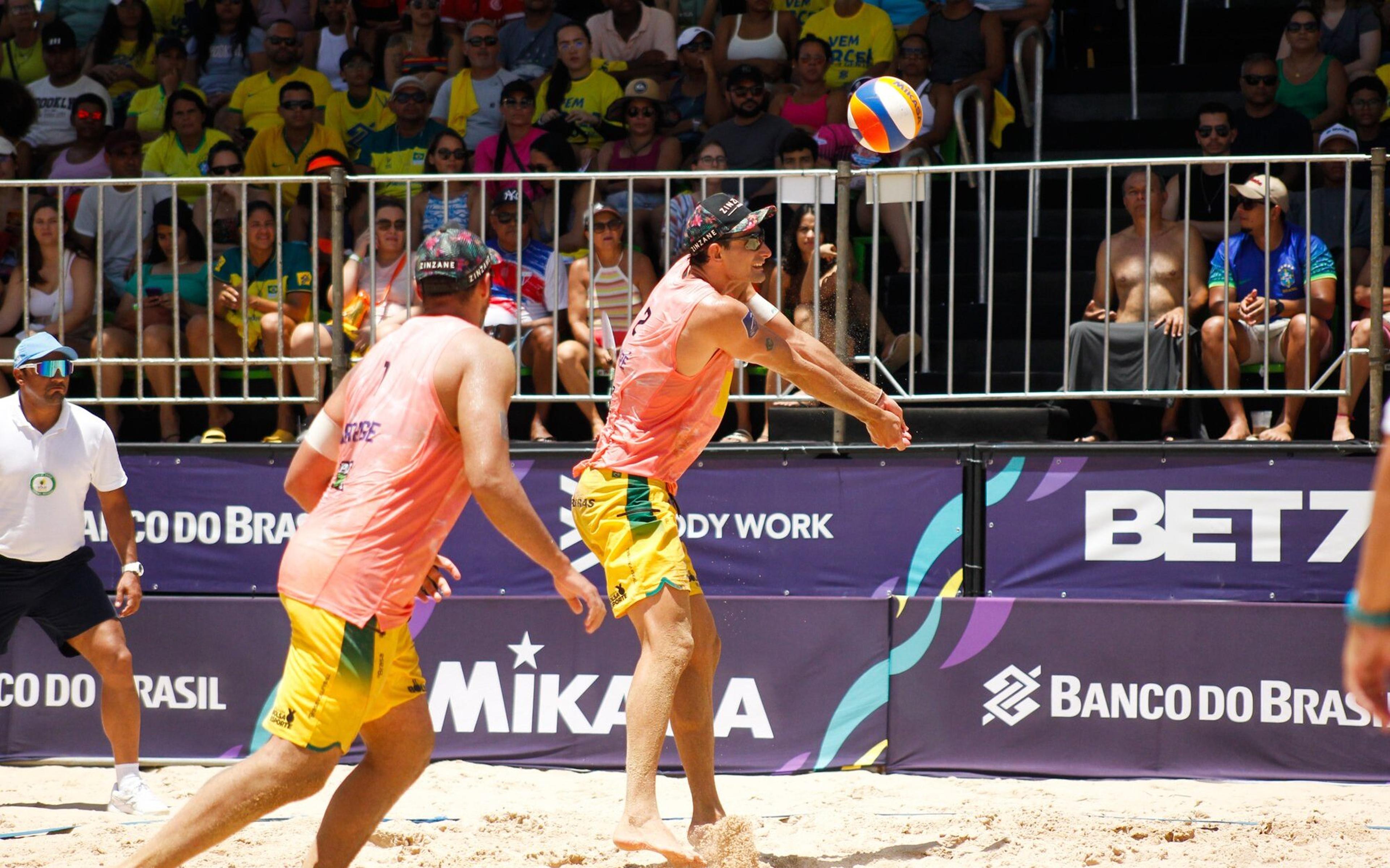 André/George comemora título na etapa do Brasileiro de Vôlei de Praia e já mira o Mundial em Recife