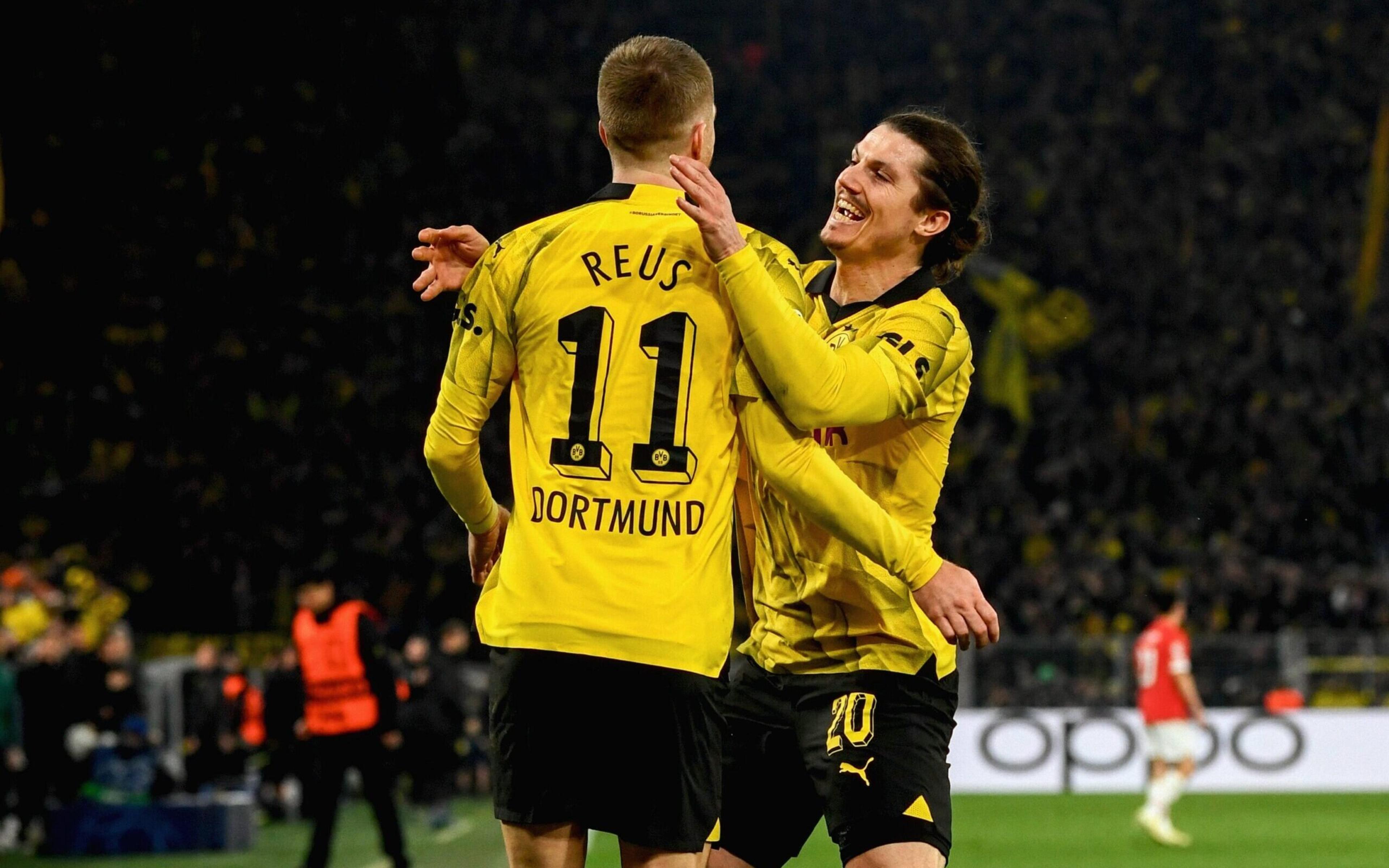 Reus volta a marcar após dois meses, e Borussia Dortmund avança às quartas de final da Champions League; veja os gols