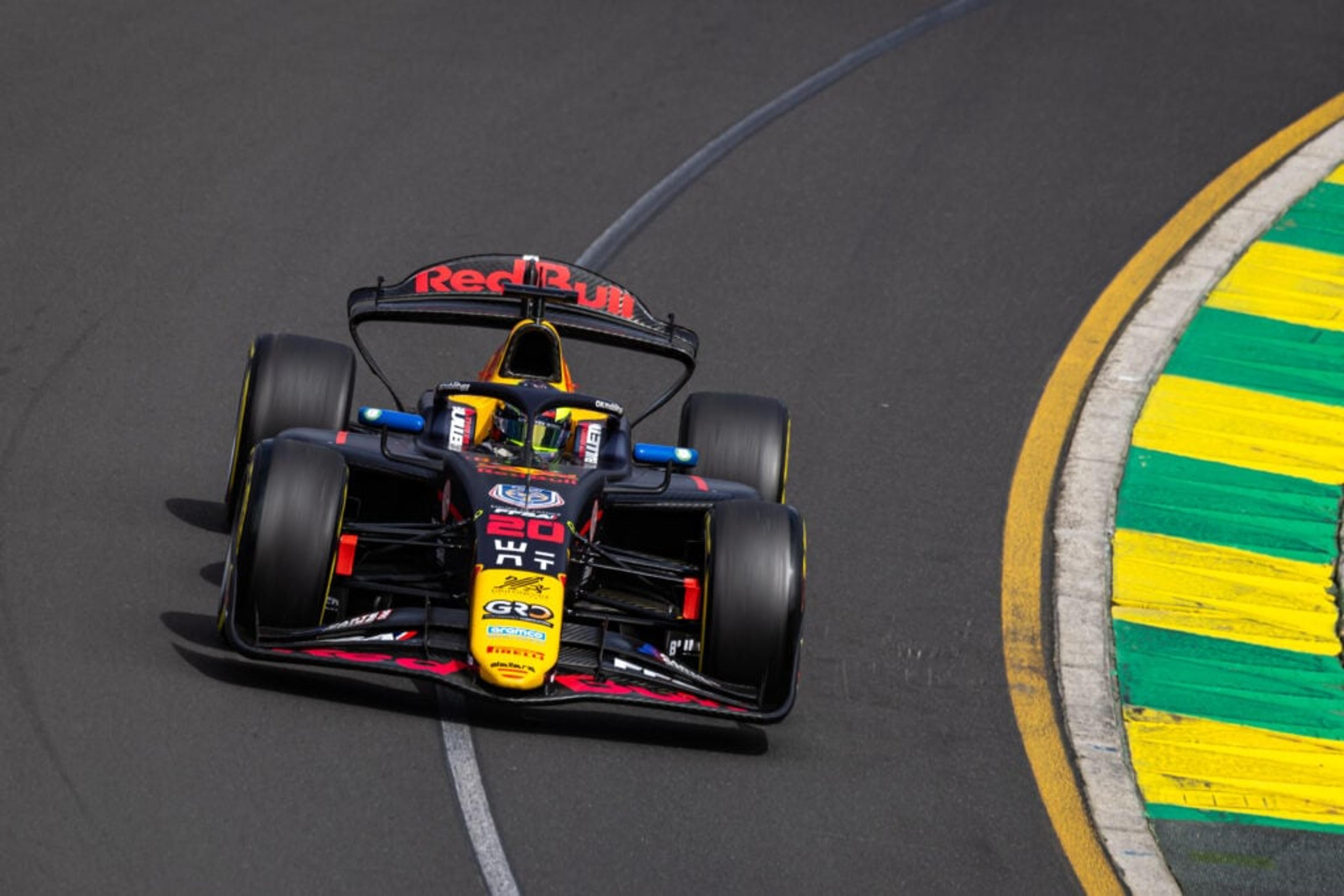 Hadjar supera punição na sprint e vence corrida 2 da F2, na Austrália. Bortoleto abandona