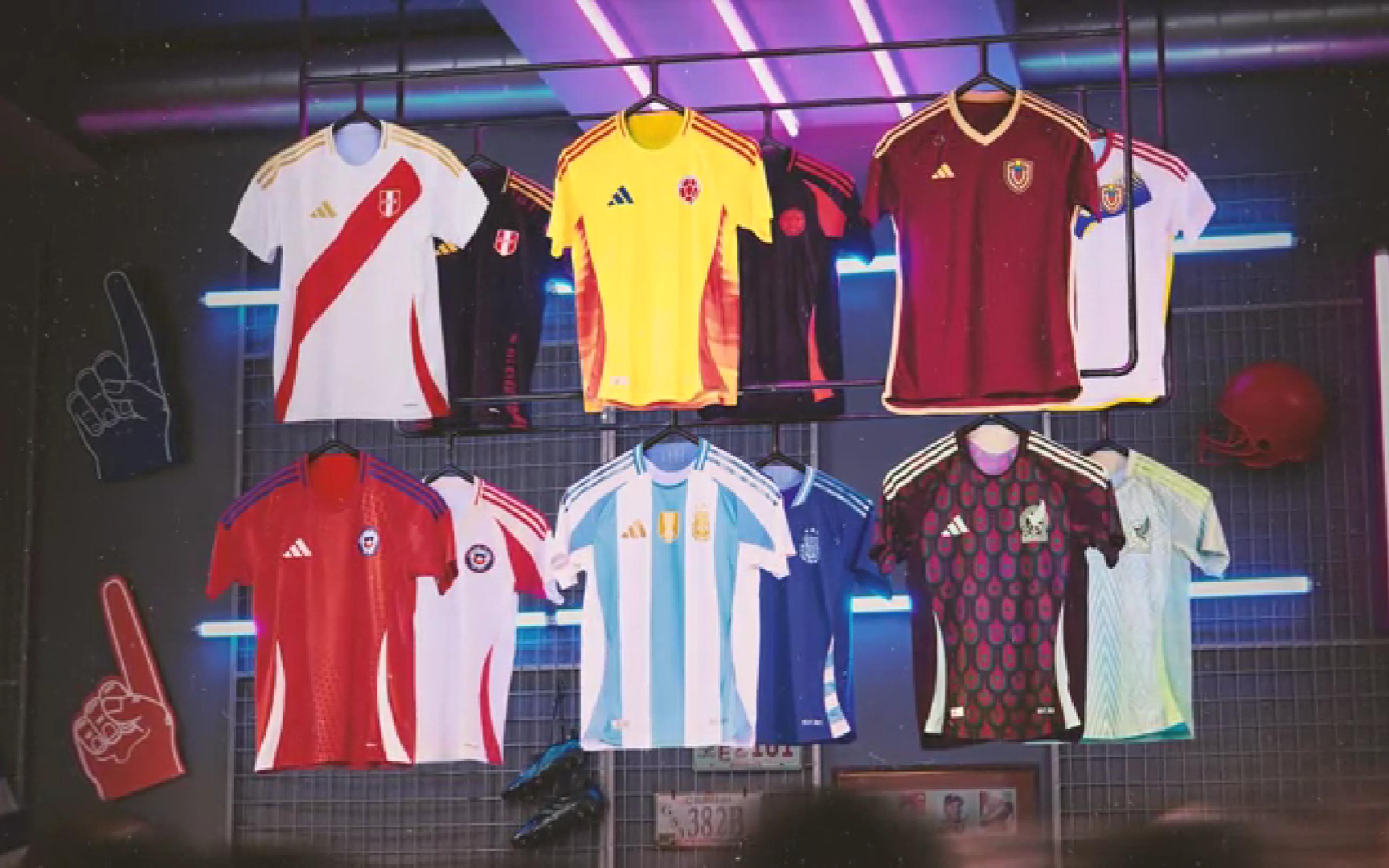 Adidas divulga todas as camisas que estarão na Copa América 2024