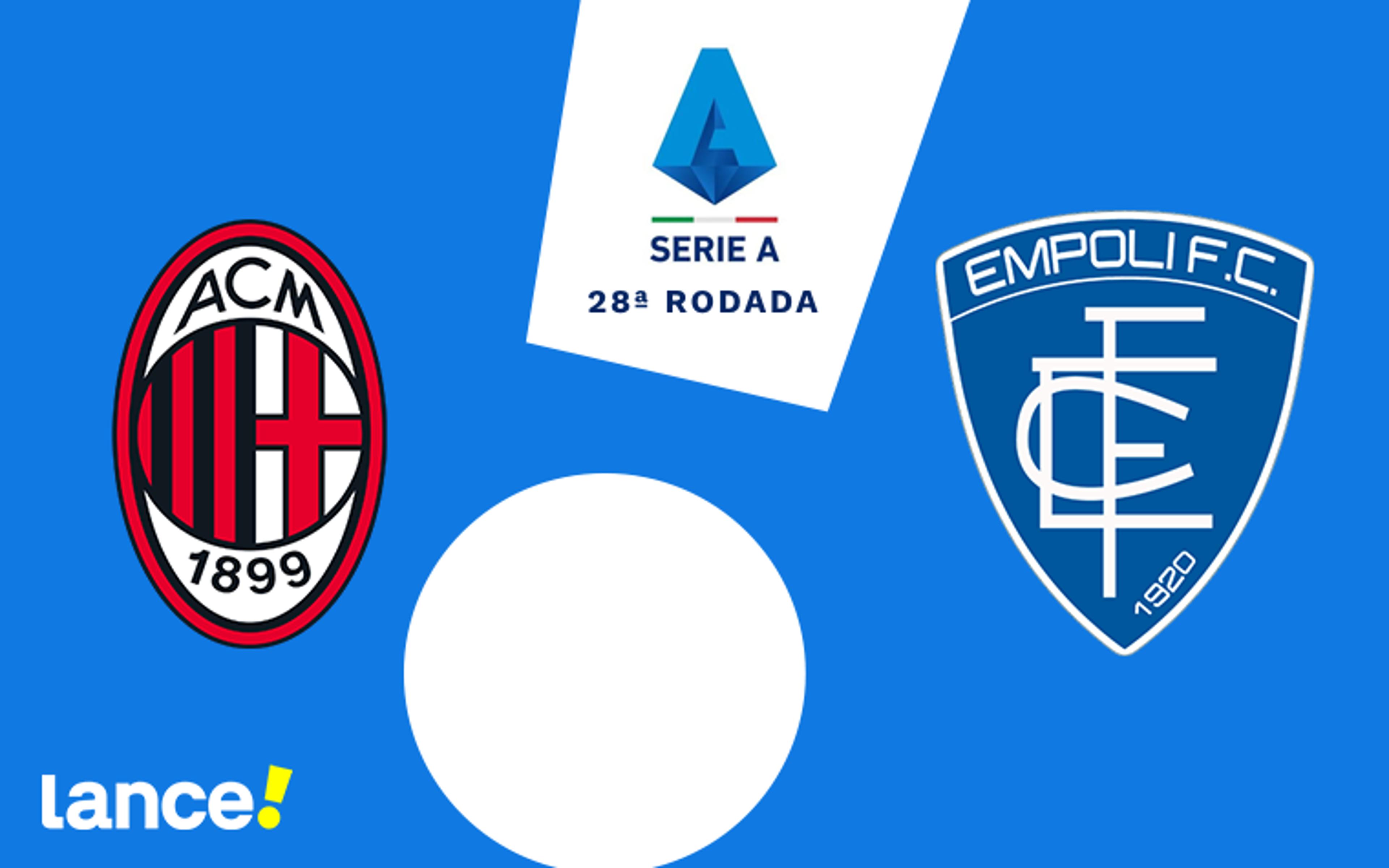 Milan x Empoli: onde assistir, horário e prováveis escalações da partida pela Serie A