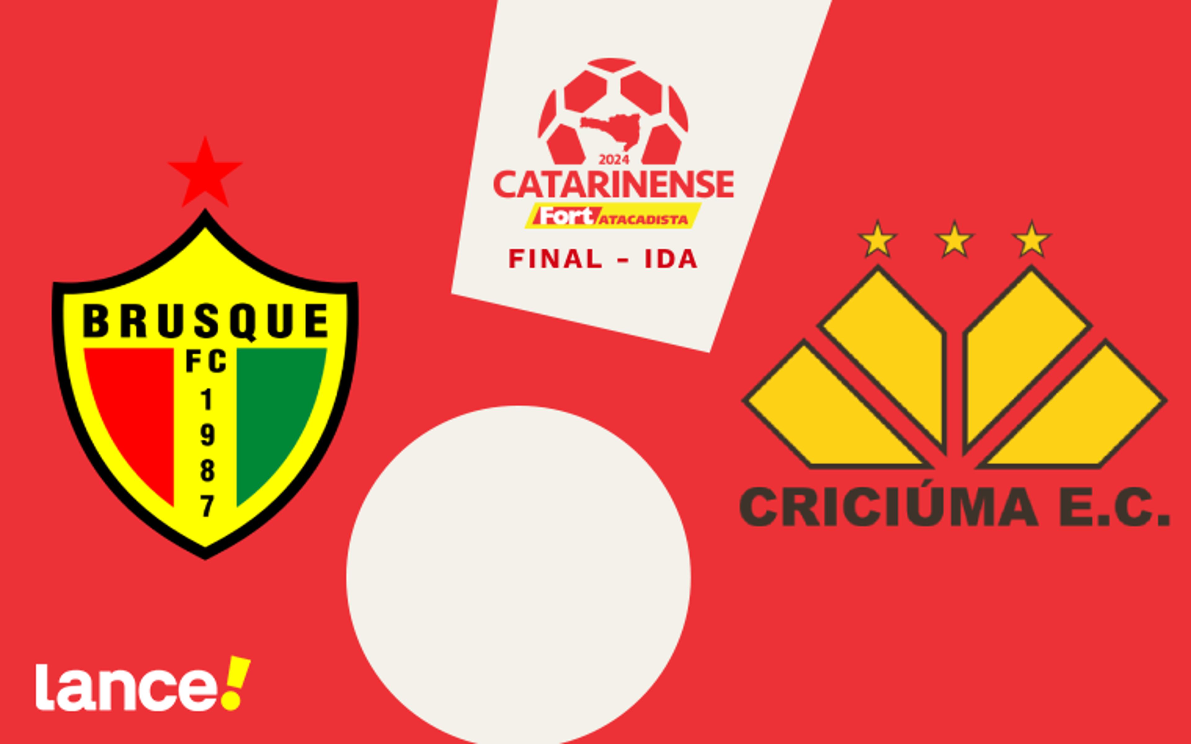 Brusque x Criciúma: onde assistir, horário e escalações da final do Catarinense