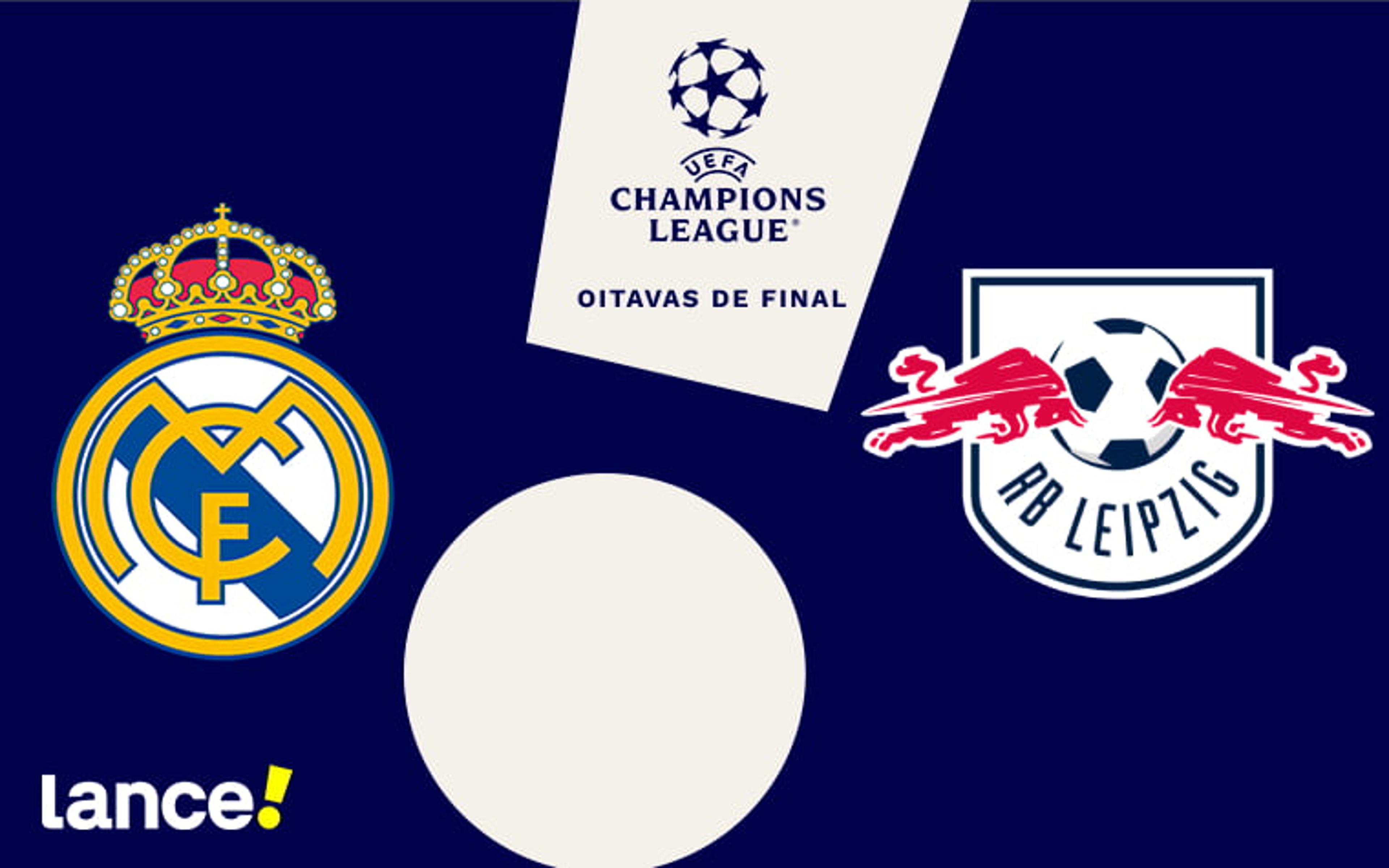 Real Madrid x RB Leipzig: onde assistir, horário e prováveis escalações da partida pela Champions League