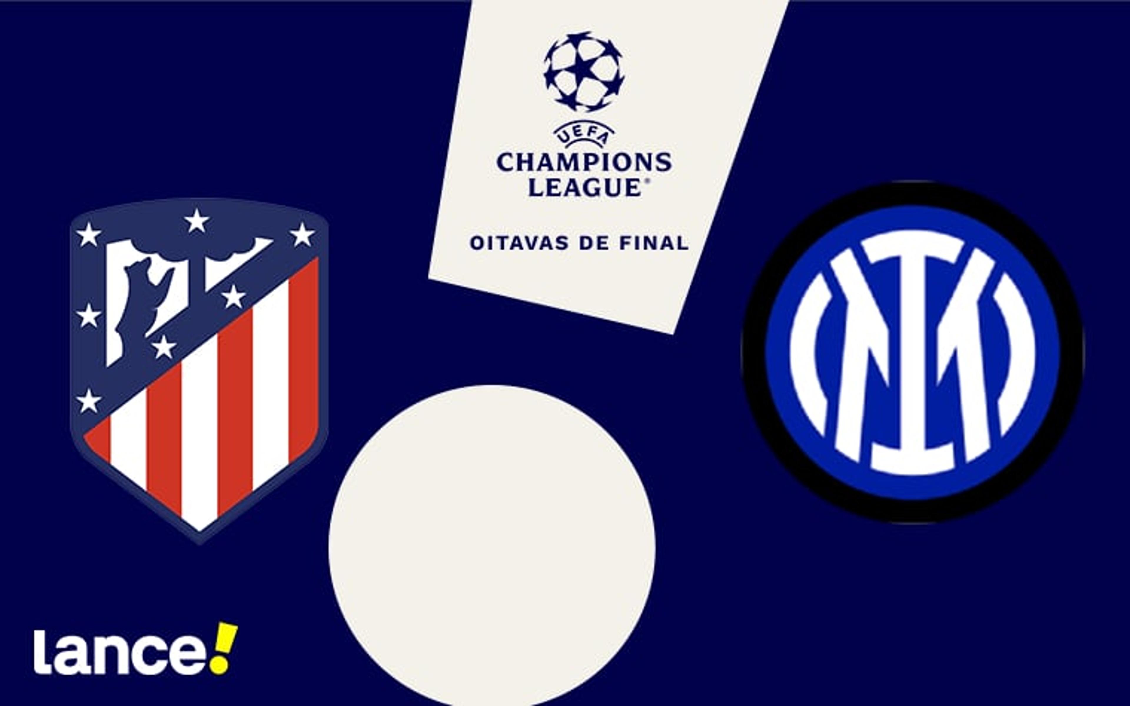 Atlético de Madrid x Inter de Milão: onde assistir, horário e prováveis escalações da partida pela Champions League